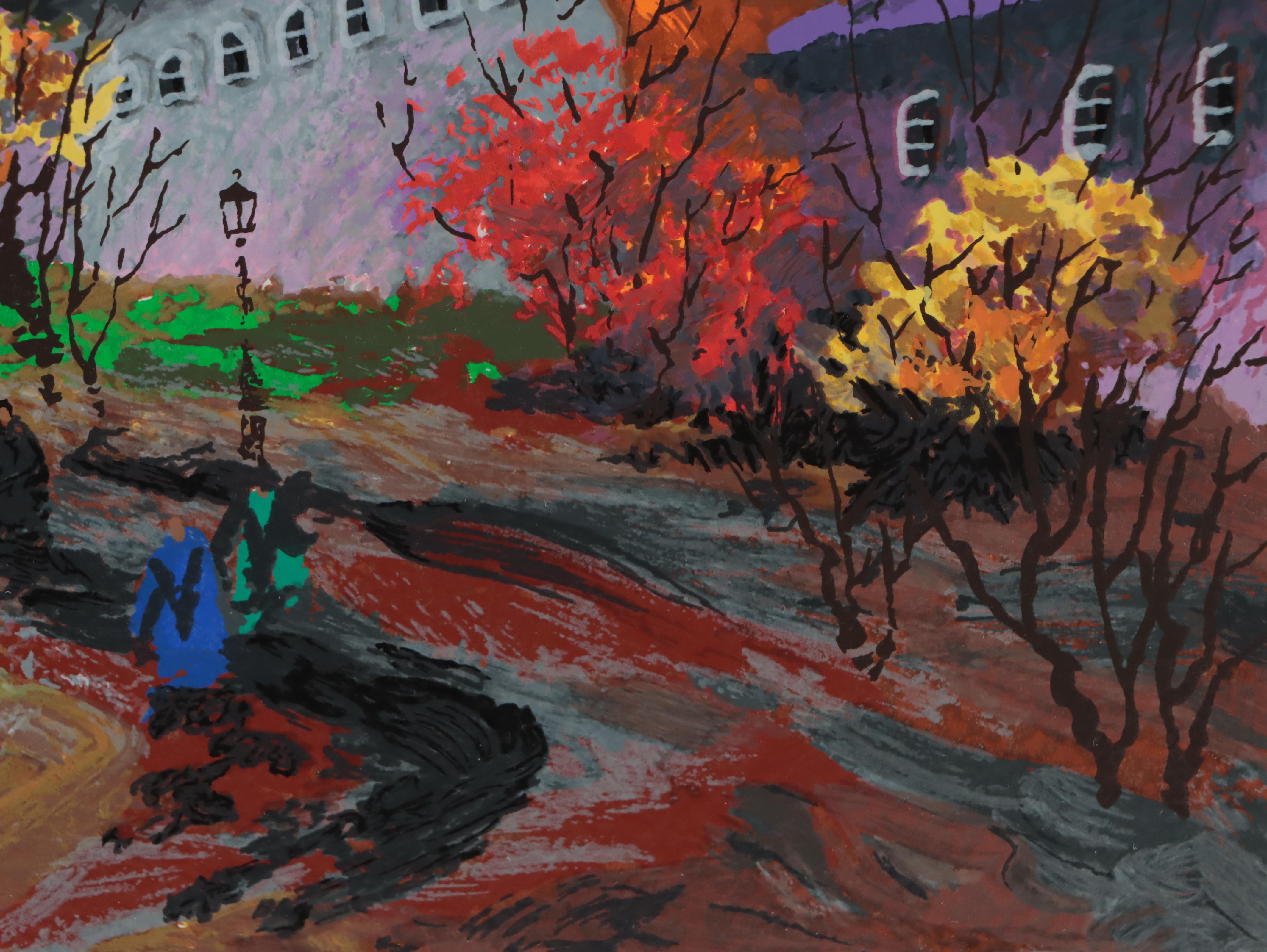 Anatole Krasnyansky Serigraph of Russian Architecture