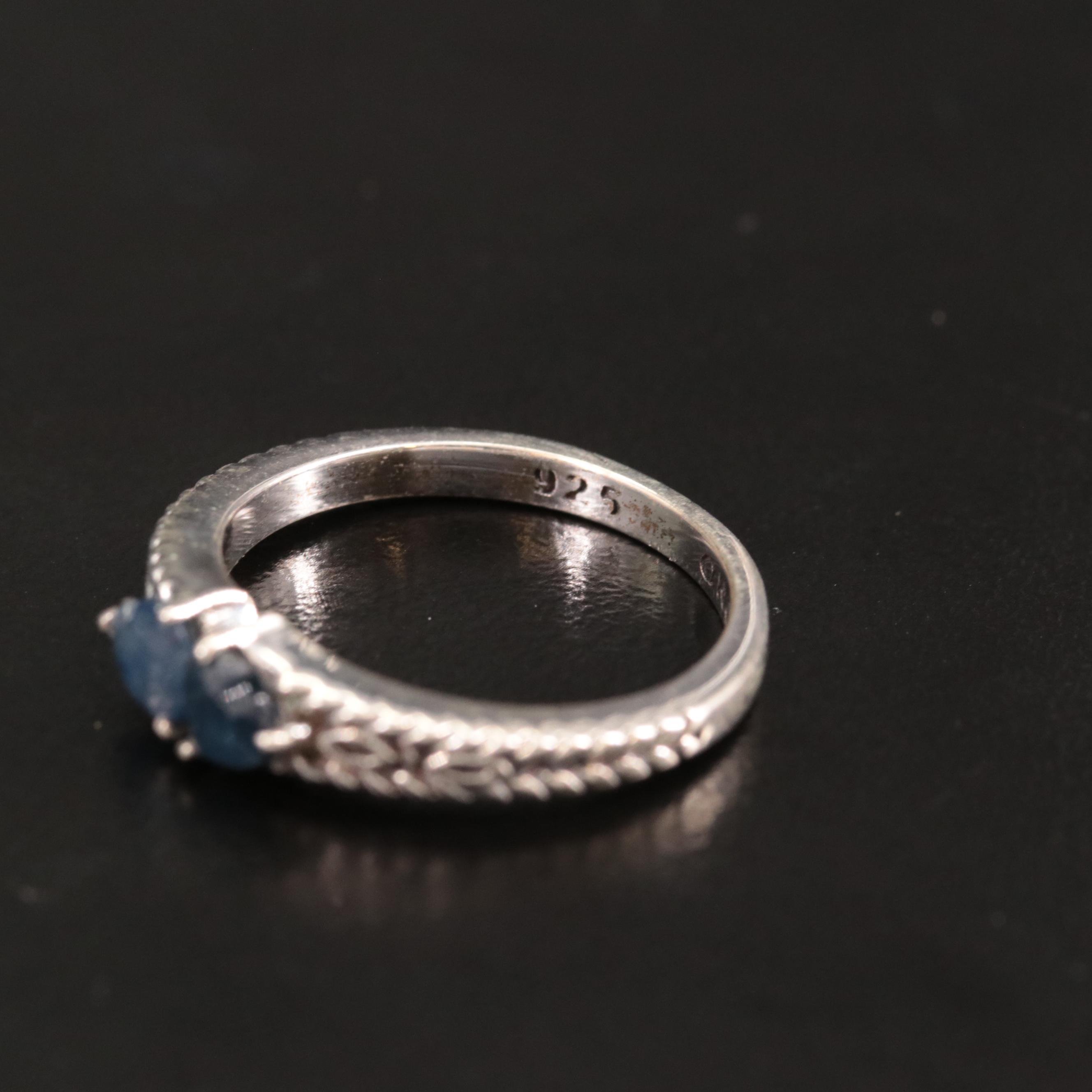 Sterling Sapphire Ring