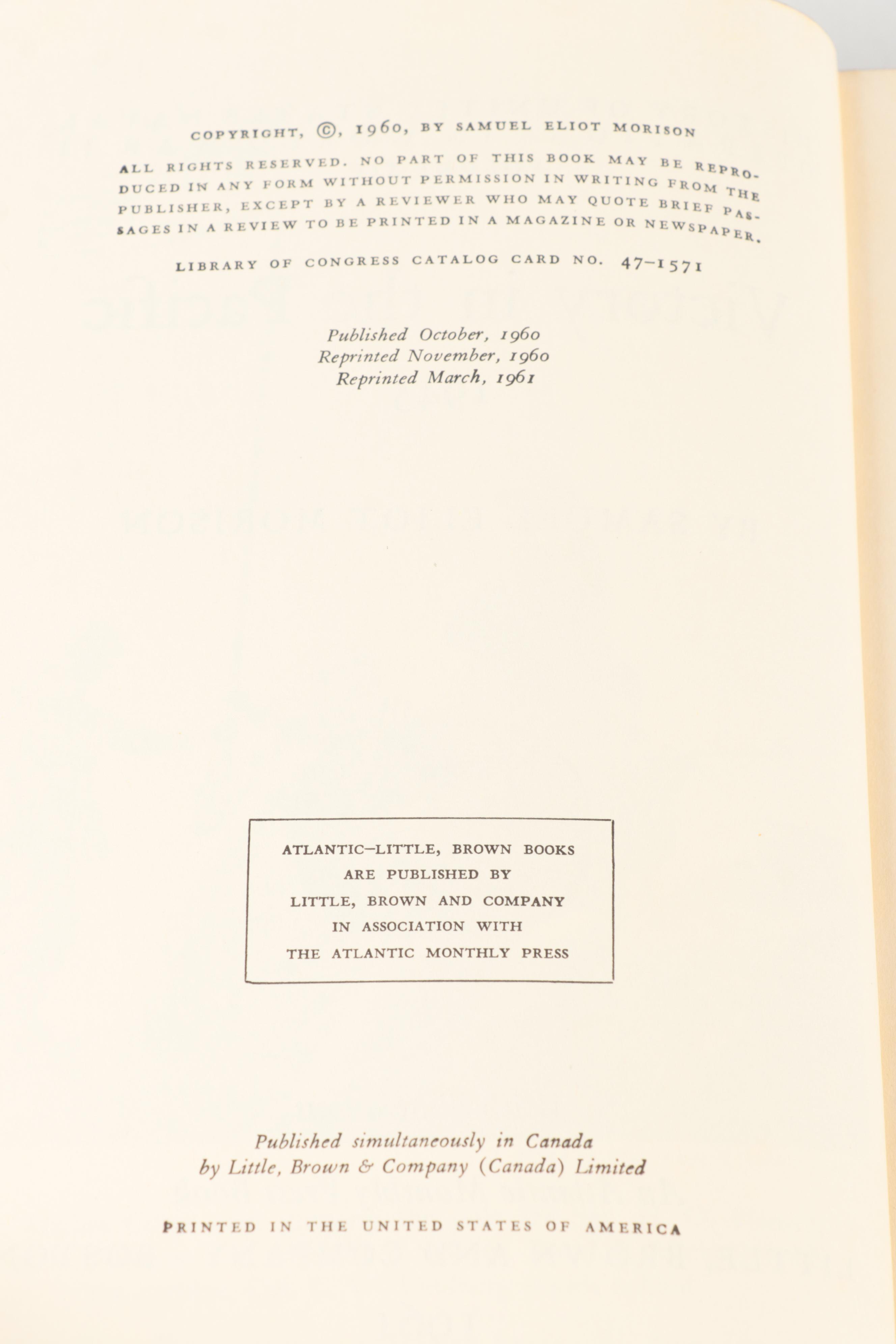 "History of United States Naval Operations in World War II" Fifteen-Volume Set