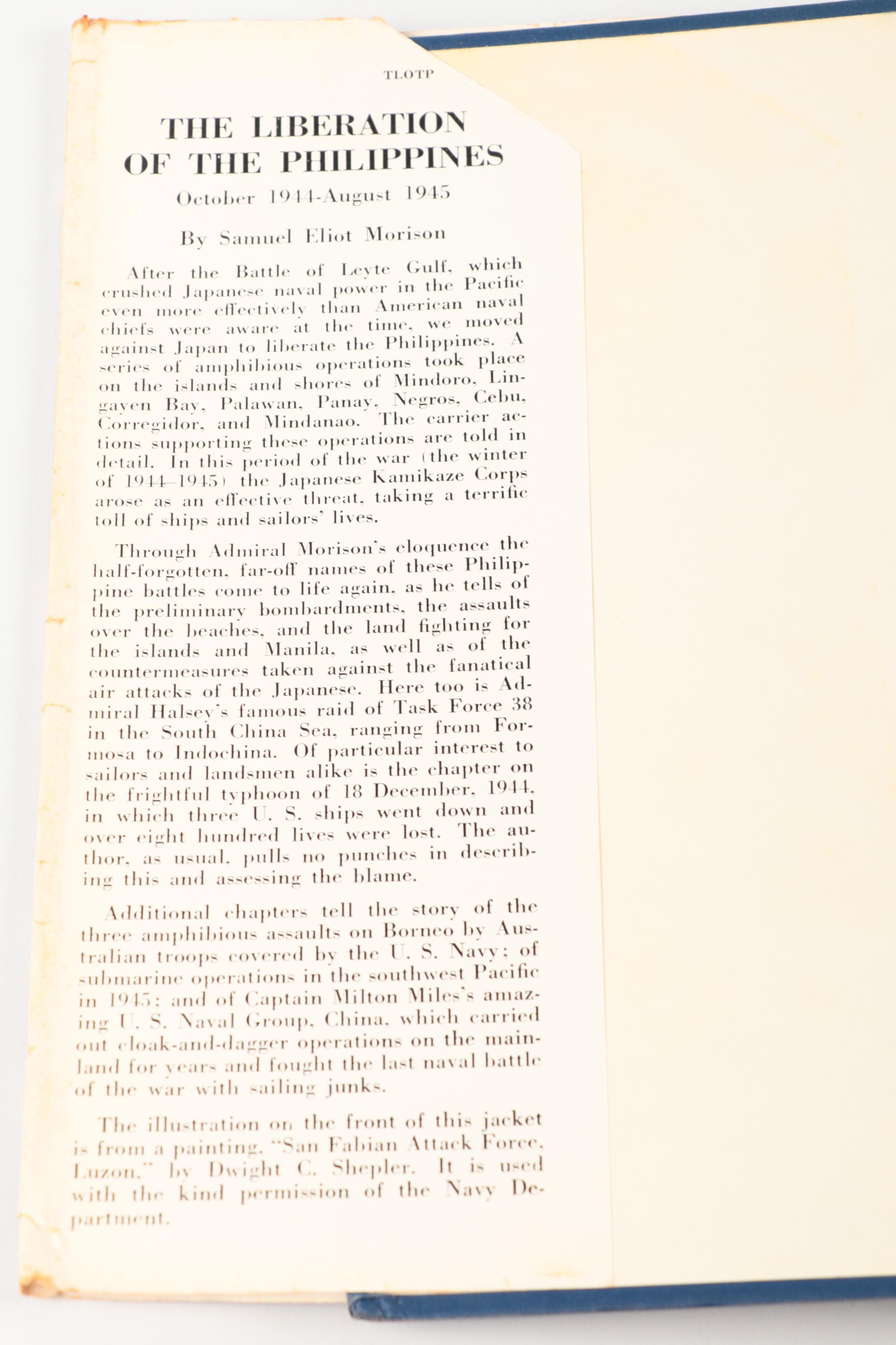 "History of United States Naval Operations in World War II" Fifteen-Volume Set