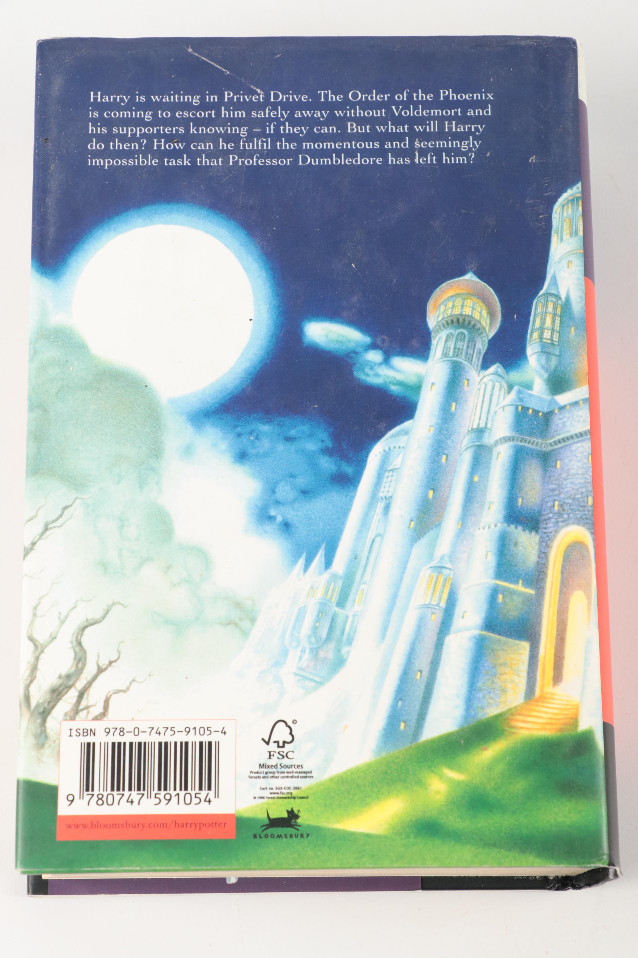 First UK Edition "Harry Potter and the Deathly Hallows" by J. K. Rowling, 2007