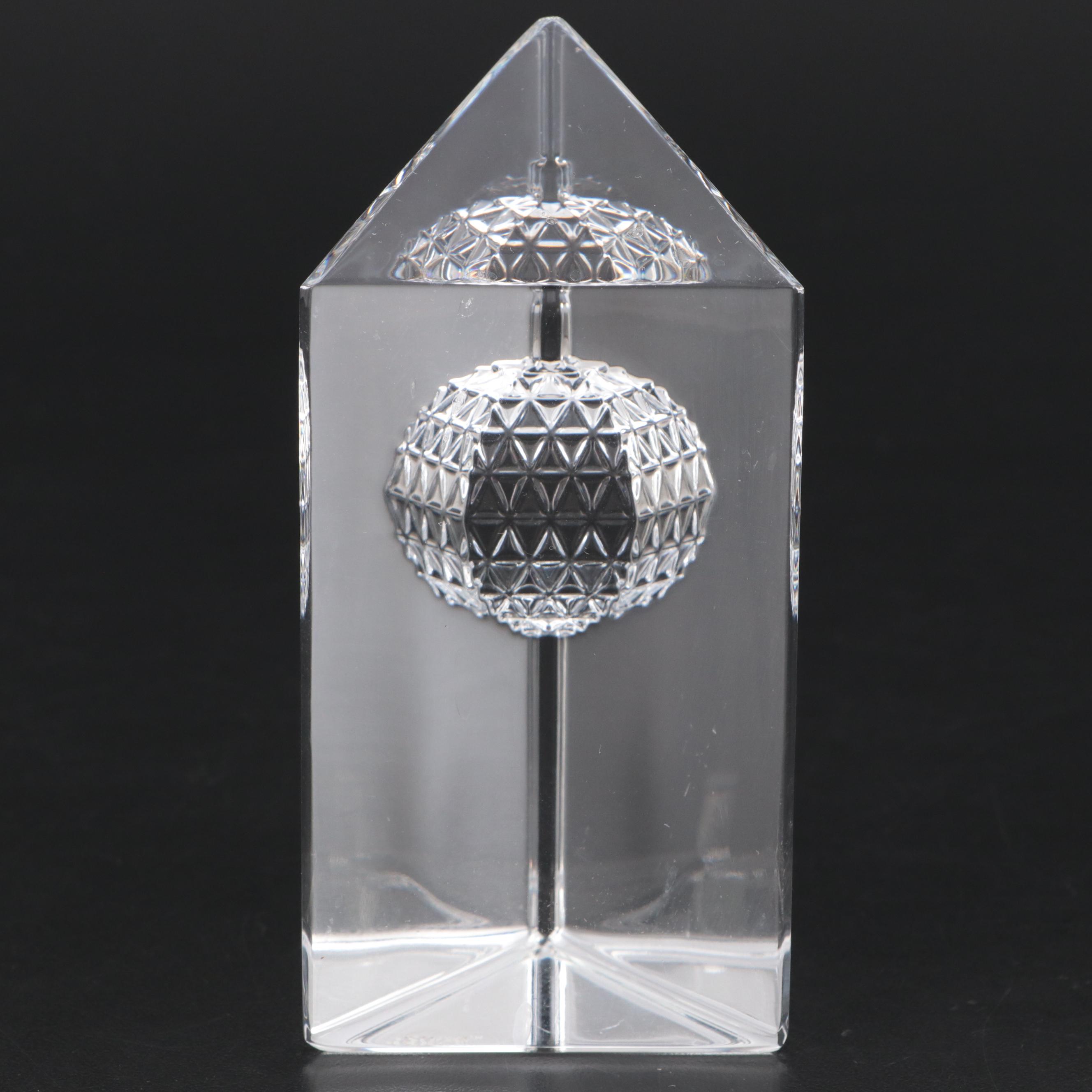 Waterford Crystal Perfume Bottle & Carved Times Square Millennium Ball in Prism