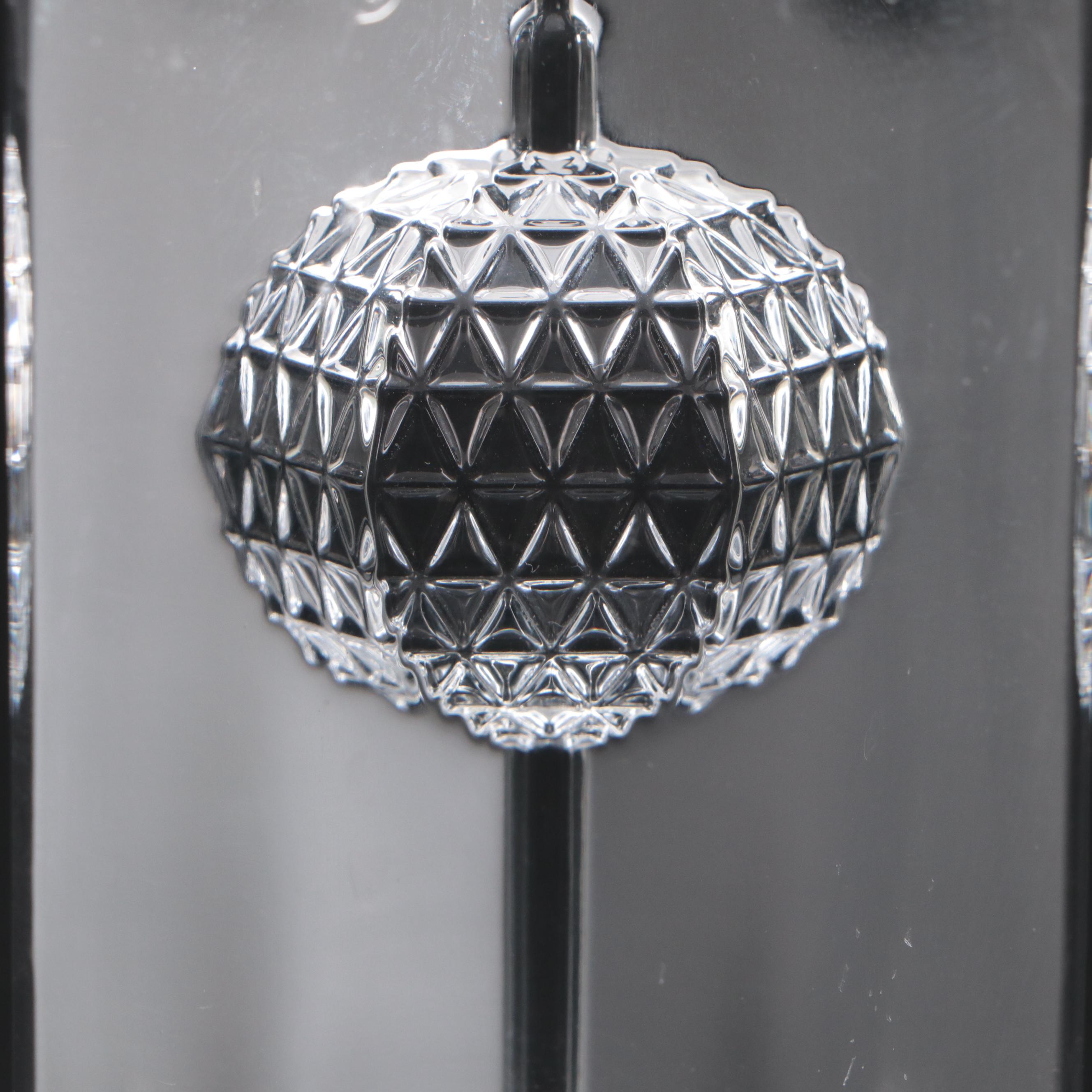 Waterford Crystal Perfume Bottle & Carved Times Square Millennium Ball in Prism