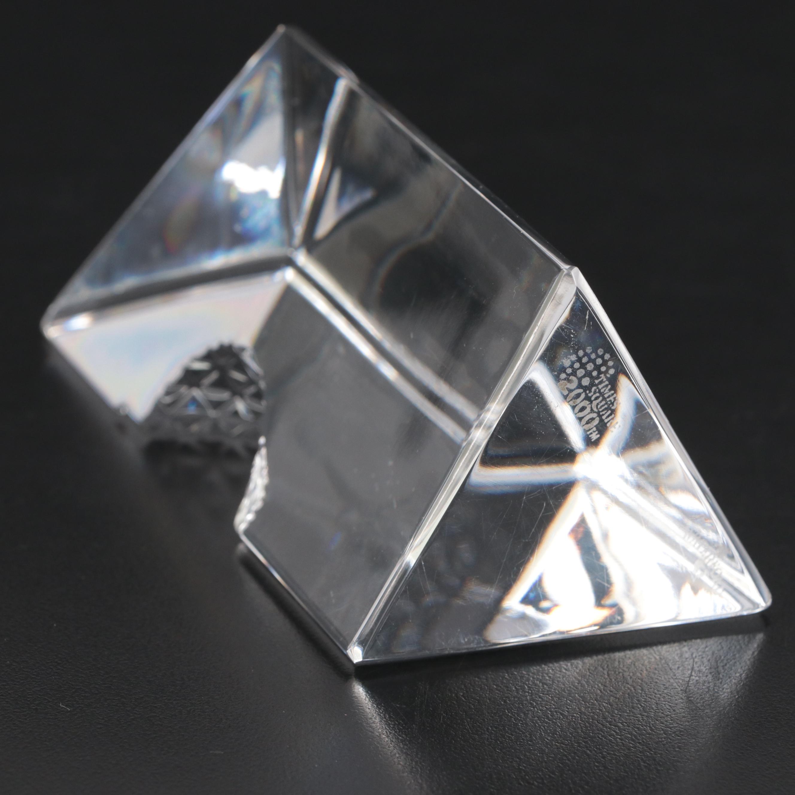 Waterford Crystal Perfume Bottle & Carved Times Square Millennium Ball in Prism