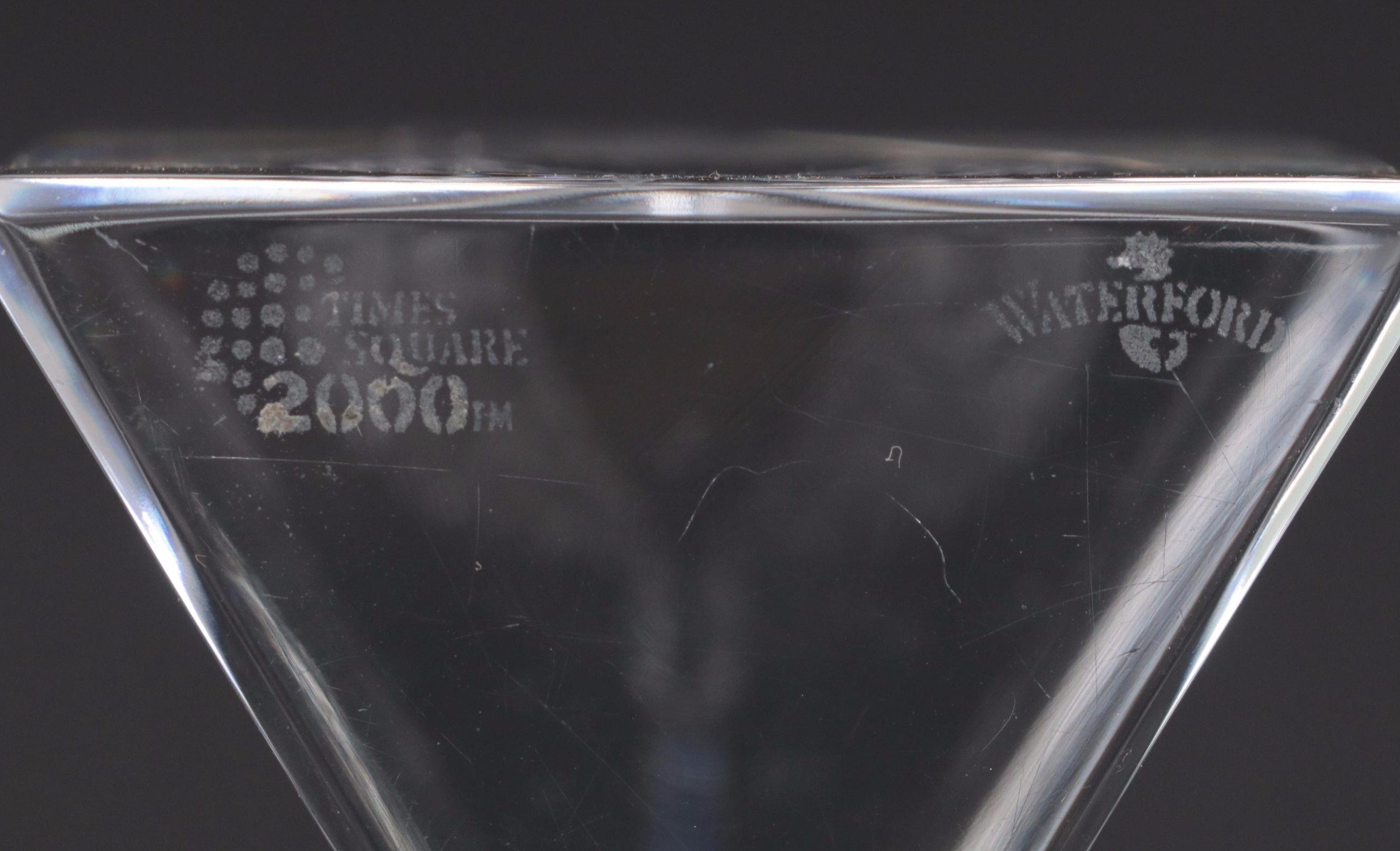 Waterford Crystal Perfume Bottle & Carved Times Square Millennium Ball in Prism