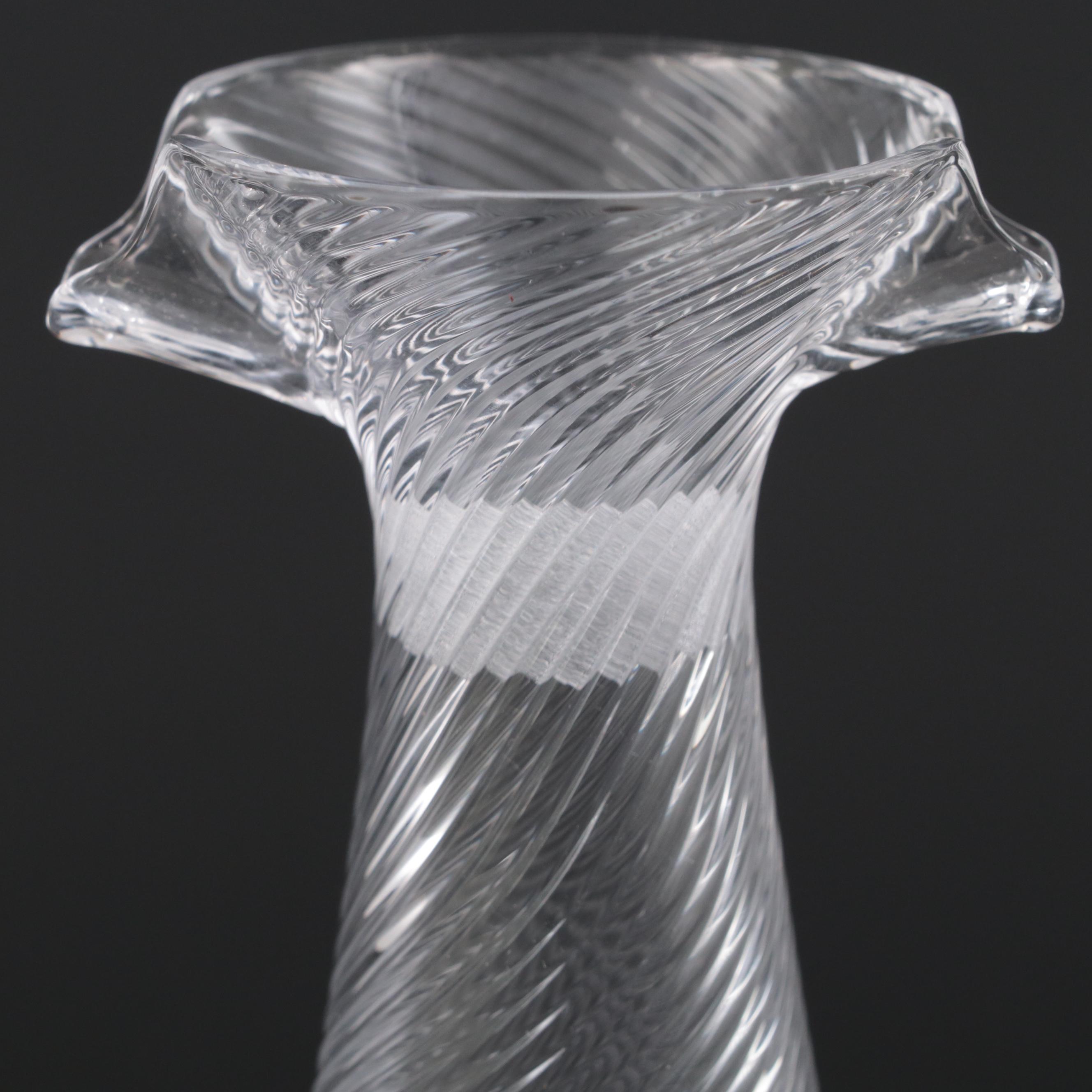 Metal and Copper Finish Pumpkin Dish with Threaded Blown Glass Cruets