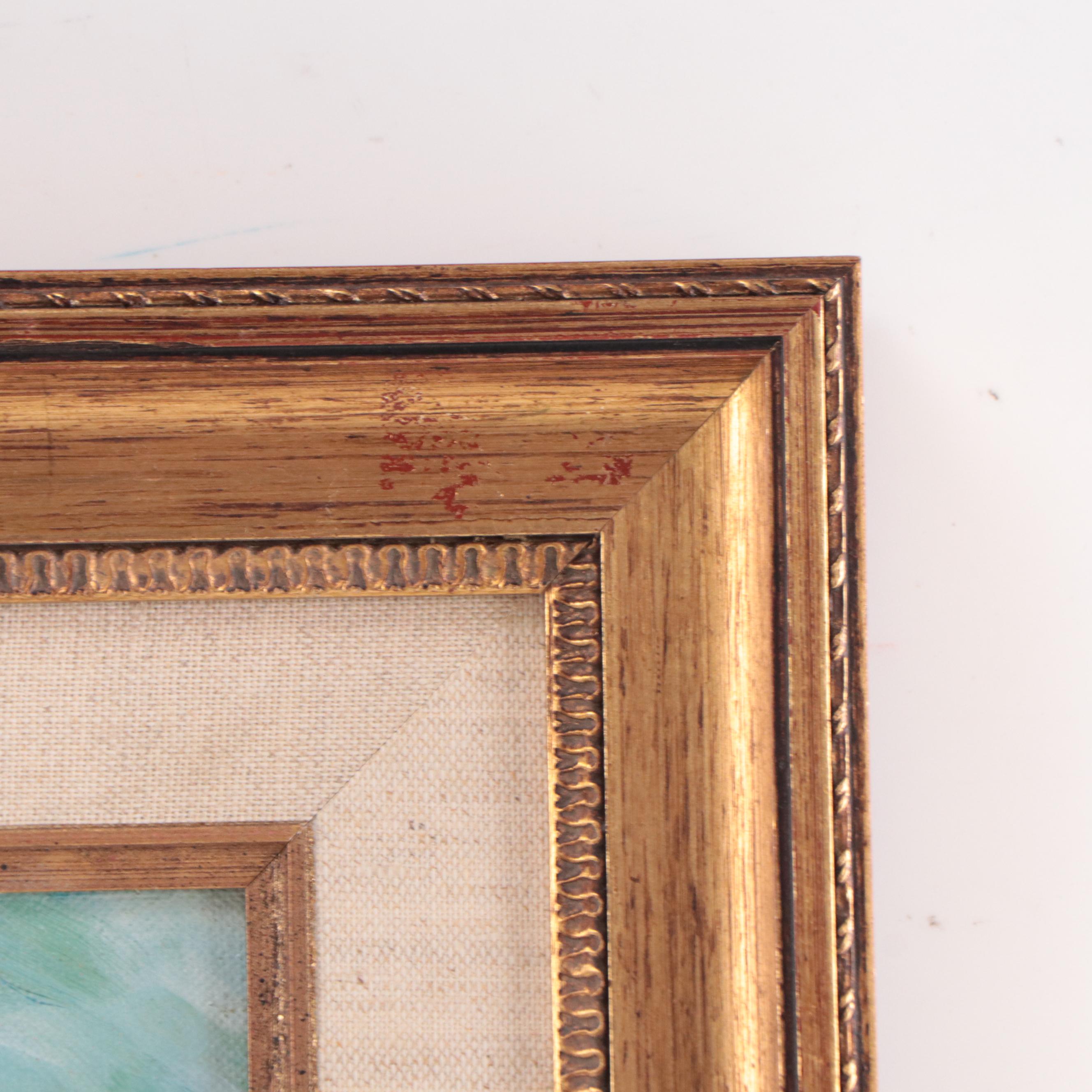 Oil Painting After Van Gogh "Fishing Boats on the Beach"