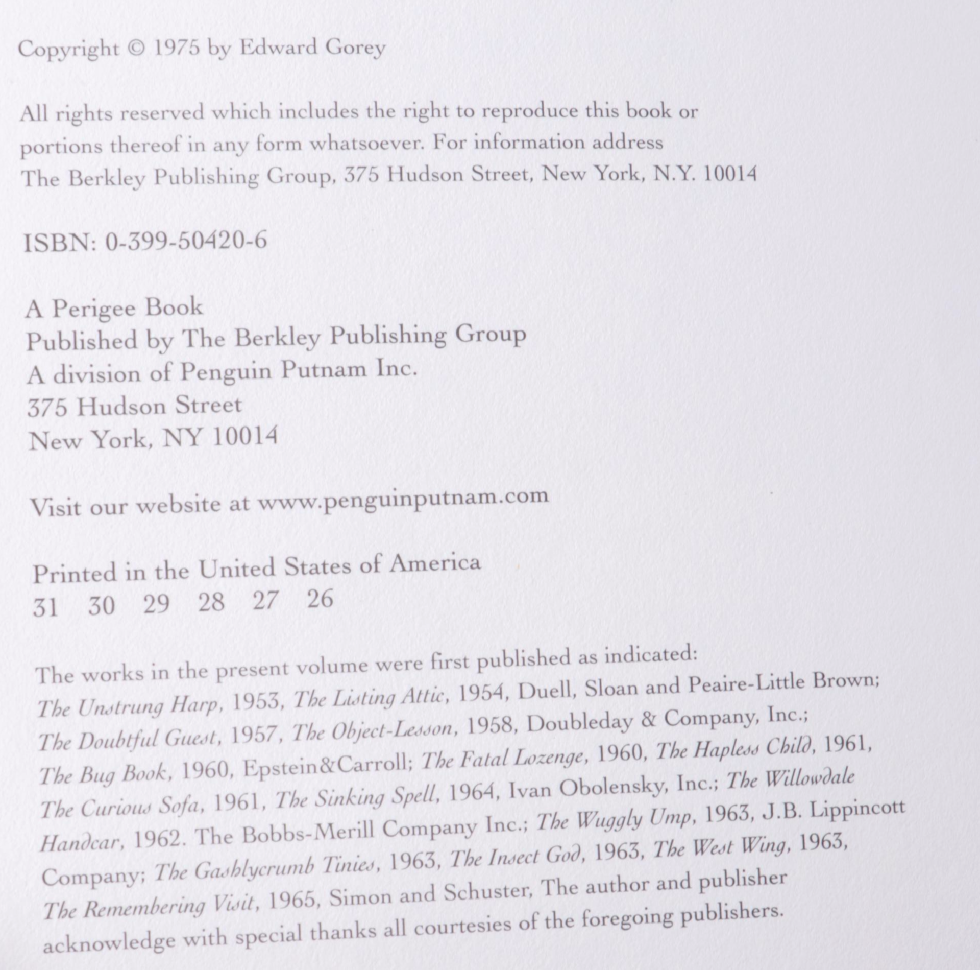 "Elephant House" by Kevin McDermott and More Edward Gorey Books