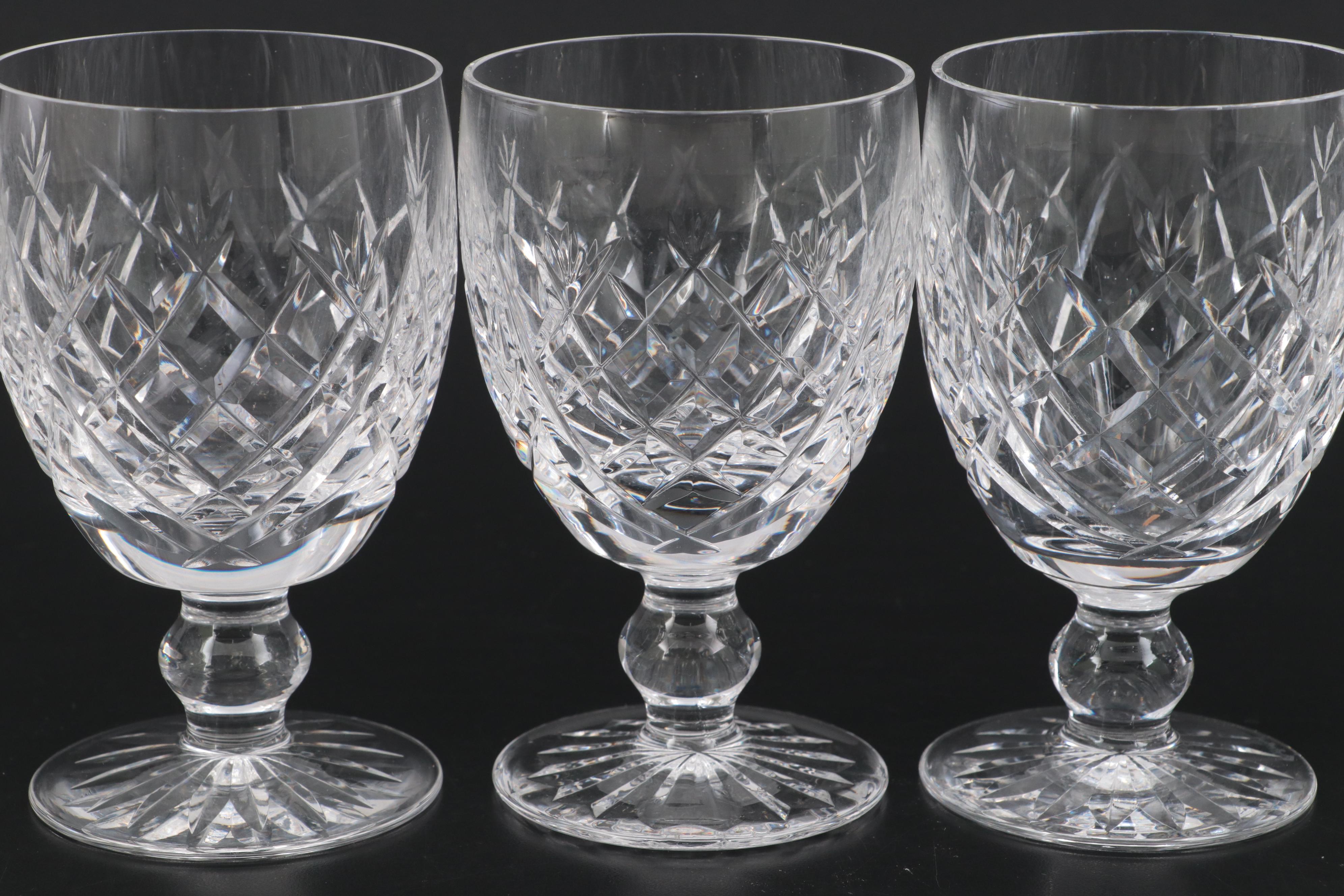 Waterford "Donegal" Cut Crystal Water Goblets