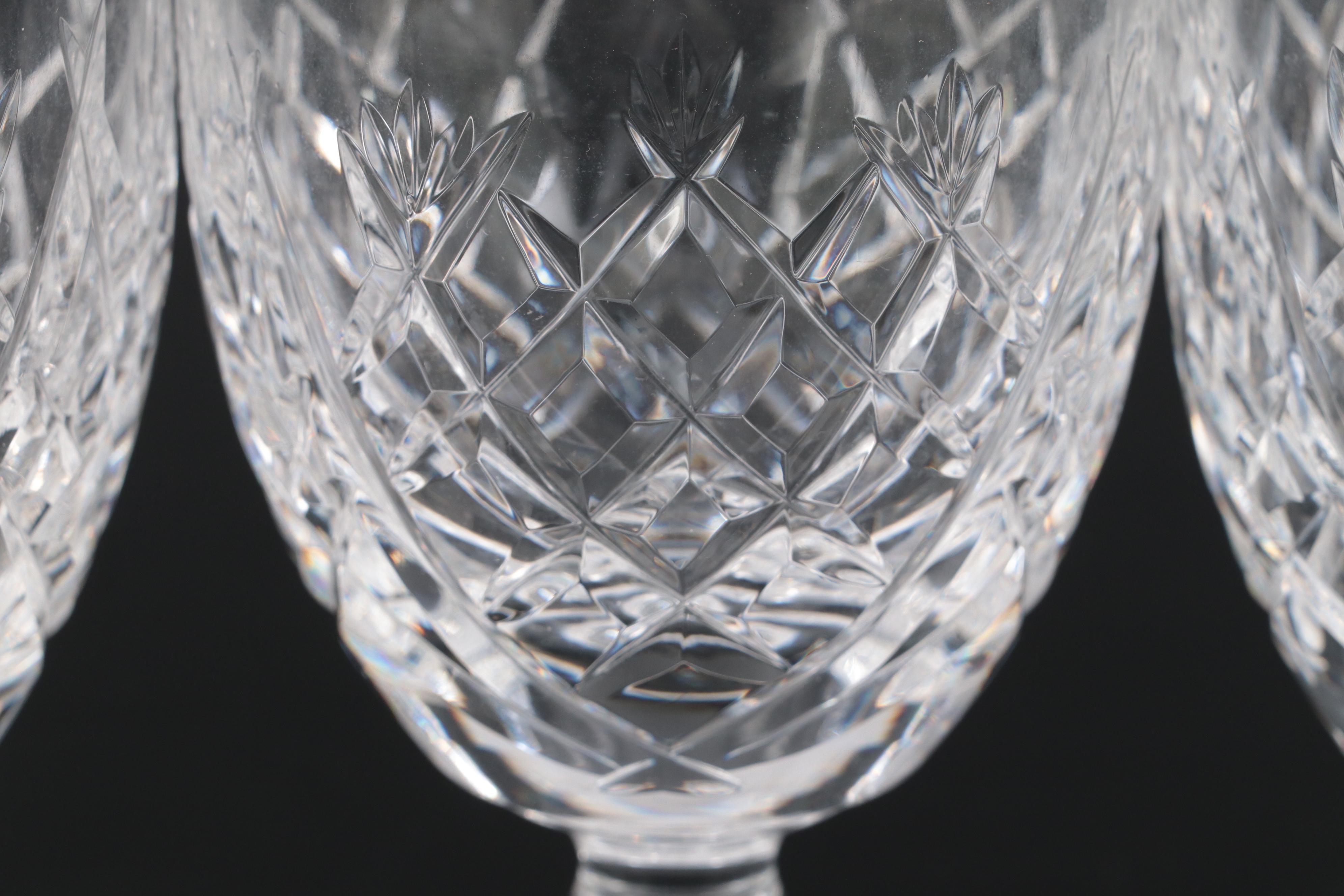 Waterford "Donegal" Cut Crystal Water Goblets