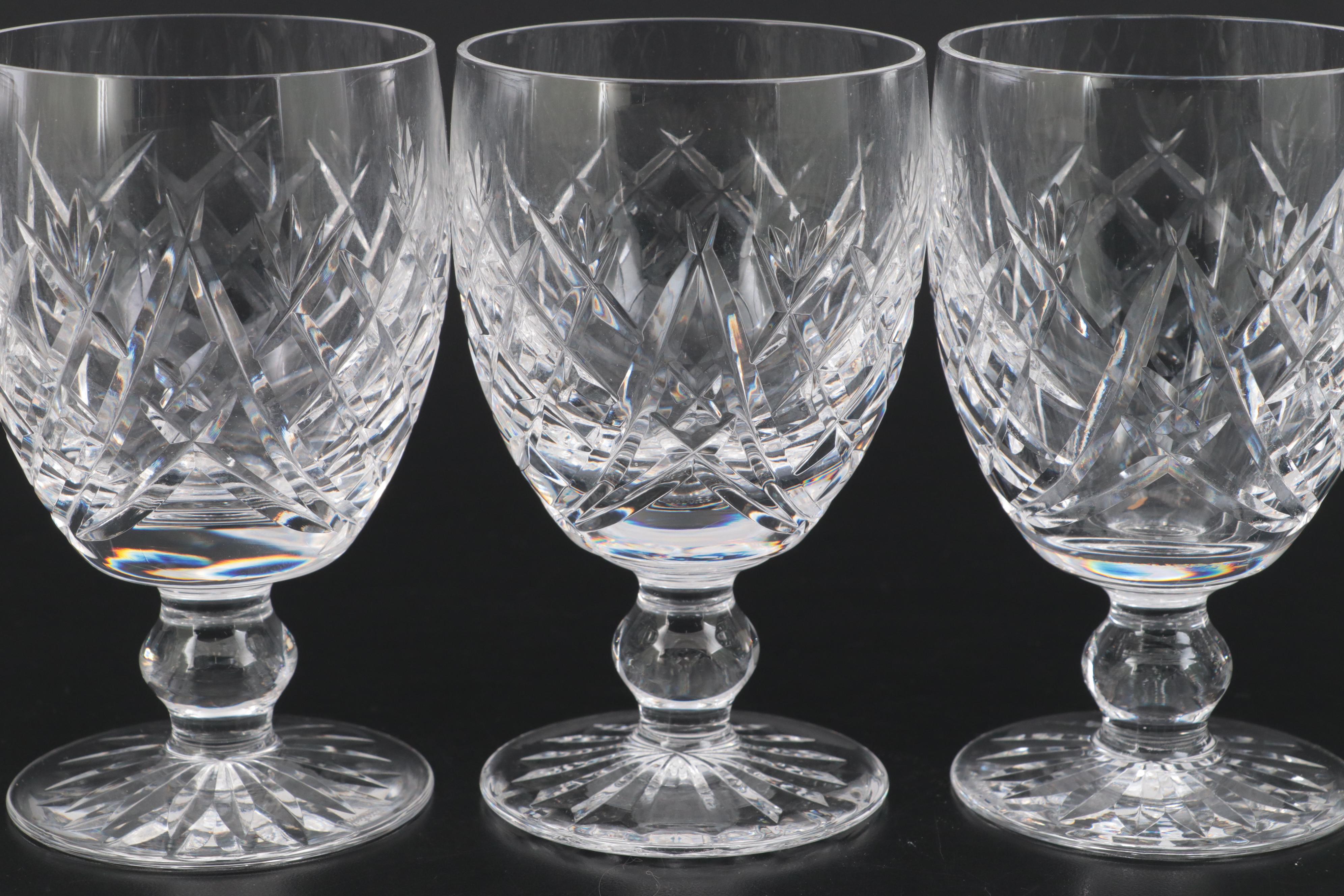 Waterford "Donegal" Cut Crystal Water Goblets