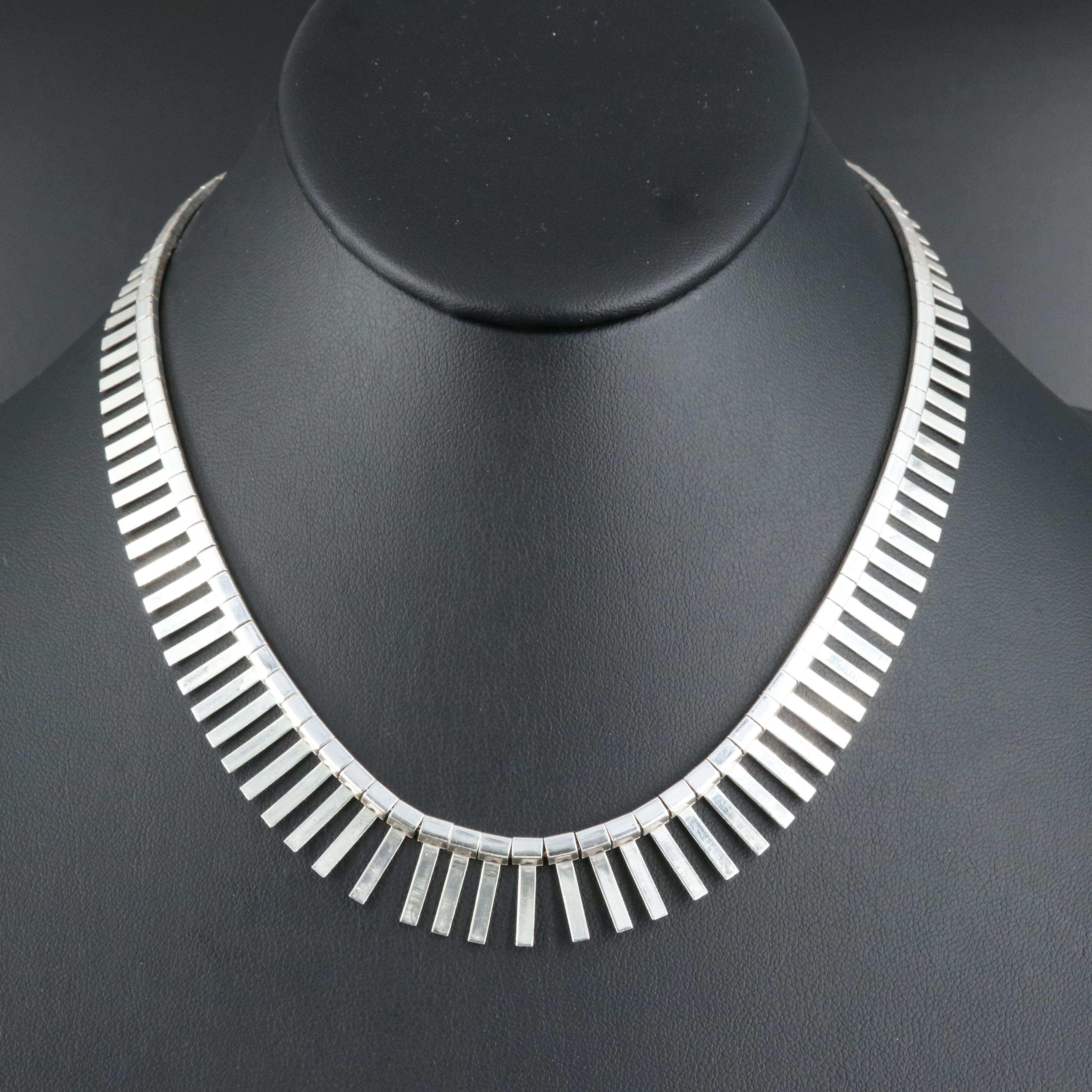 Hobé Fringe Necklace with Sterling Clasp