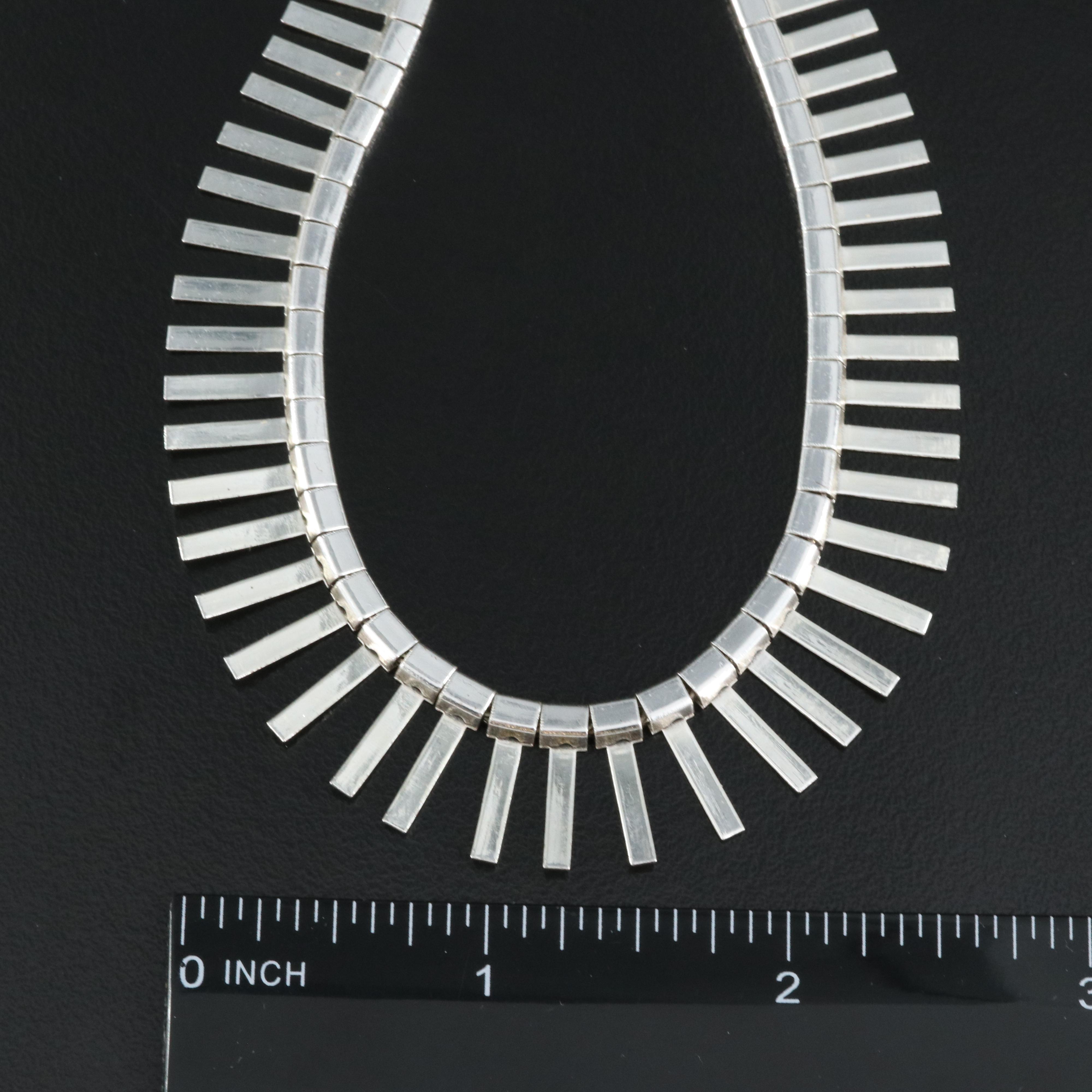 Hobé Fringe Necklace with Sterling Clasp