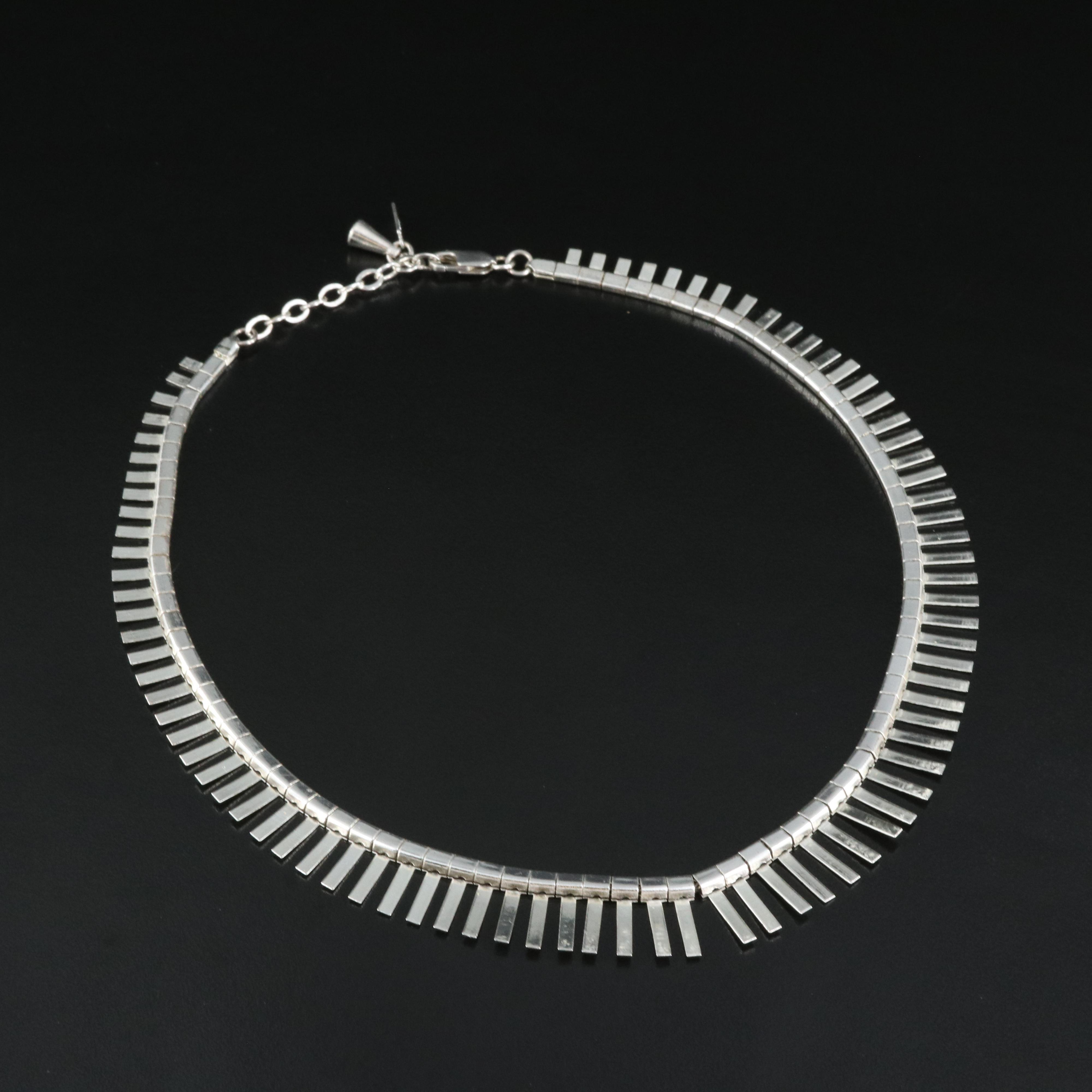 Hobé Fringe Necklace with Sterling Clasp