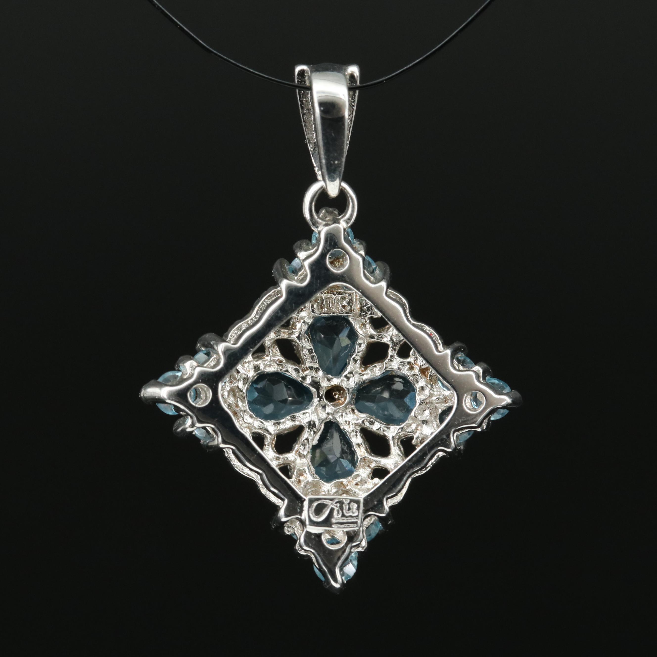 10K Topaz Pendant