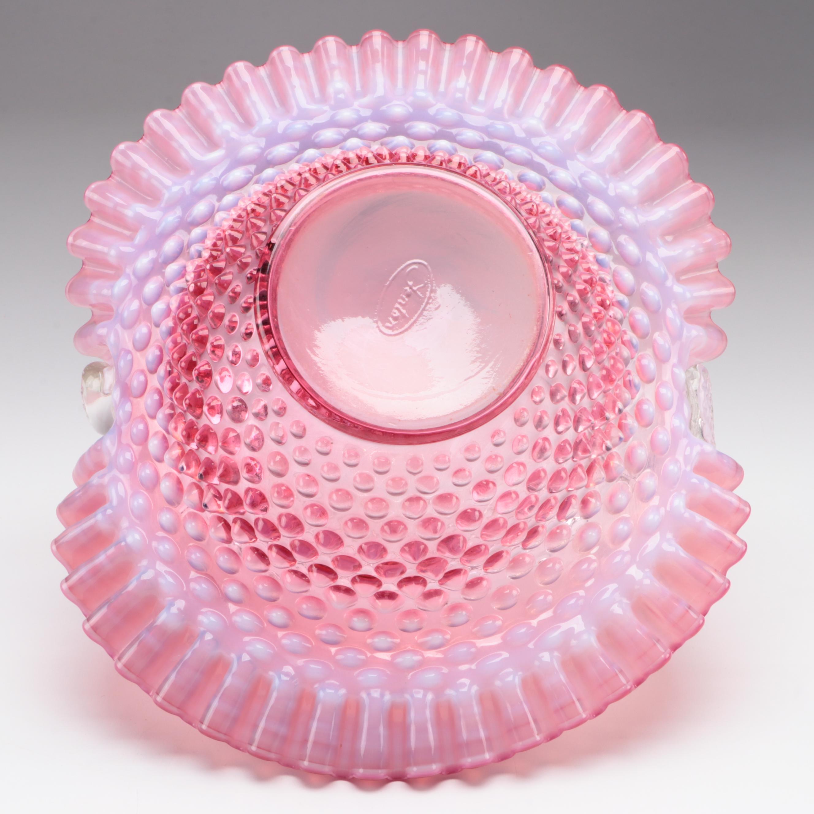 Fenton and Other Cranberry Hobnail Cranberry Glass Tableware