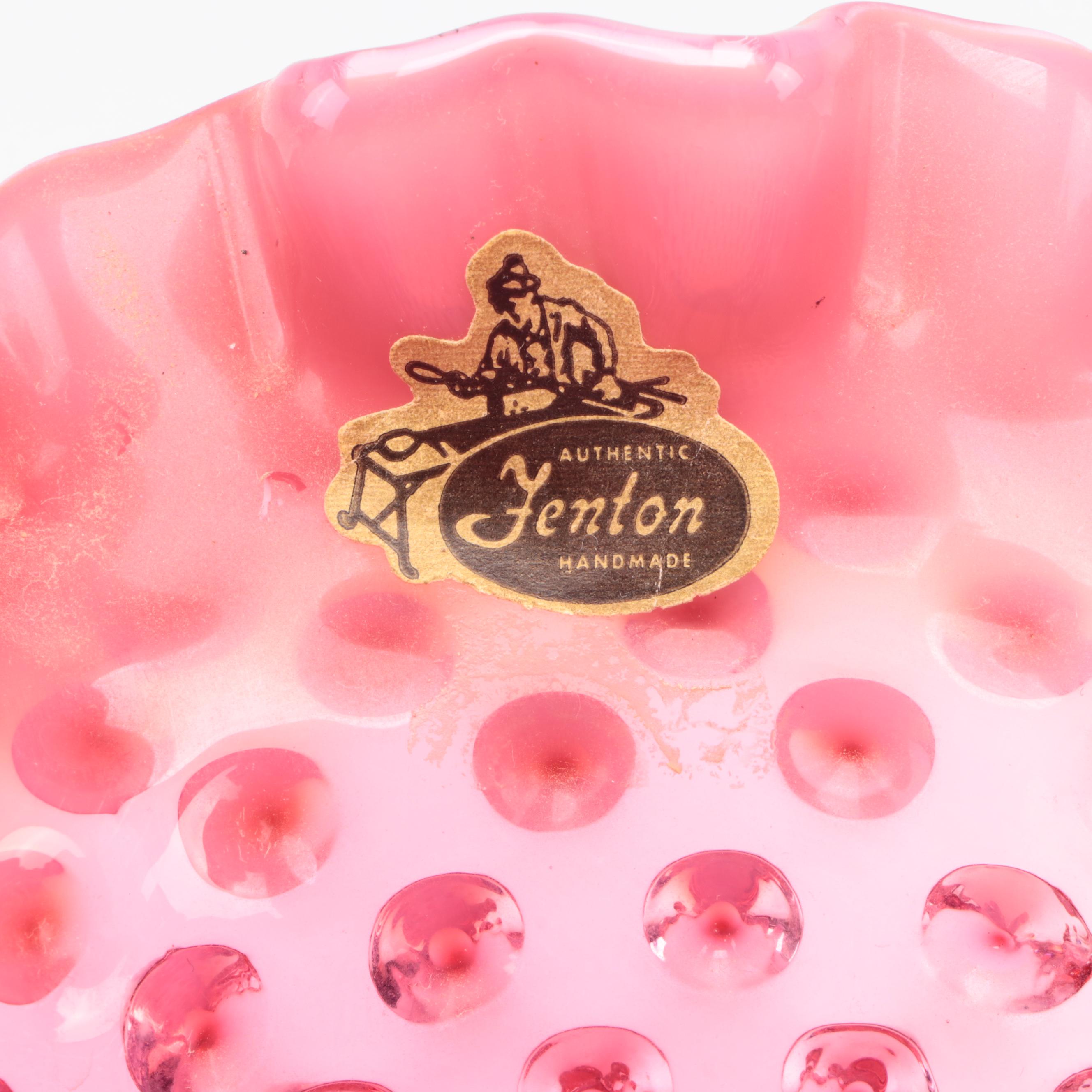 Fenton and Other Cranberry Hobnail Cranberry Glass Tableware