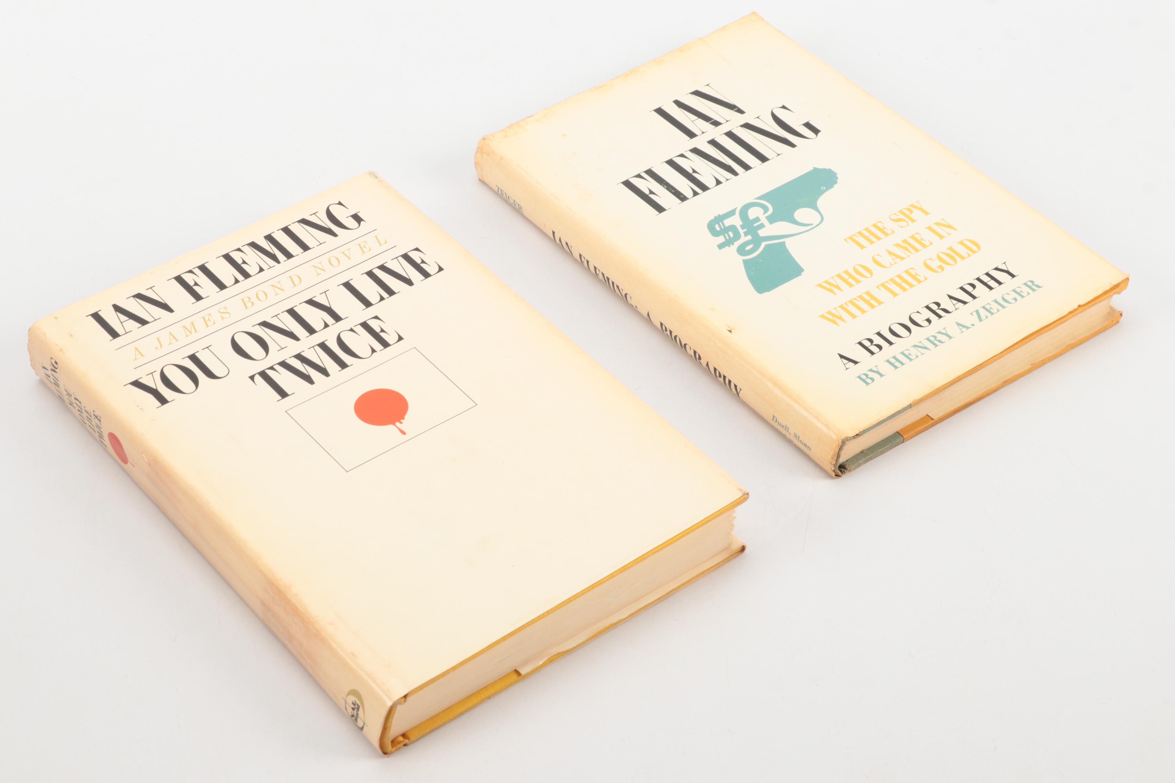 Book Club Edition James Bond Novels with Ian Fleming Biography and Movie Book