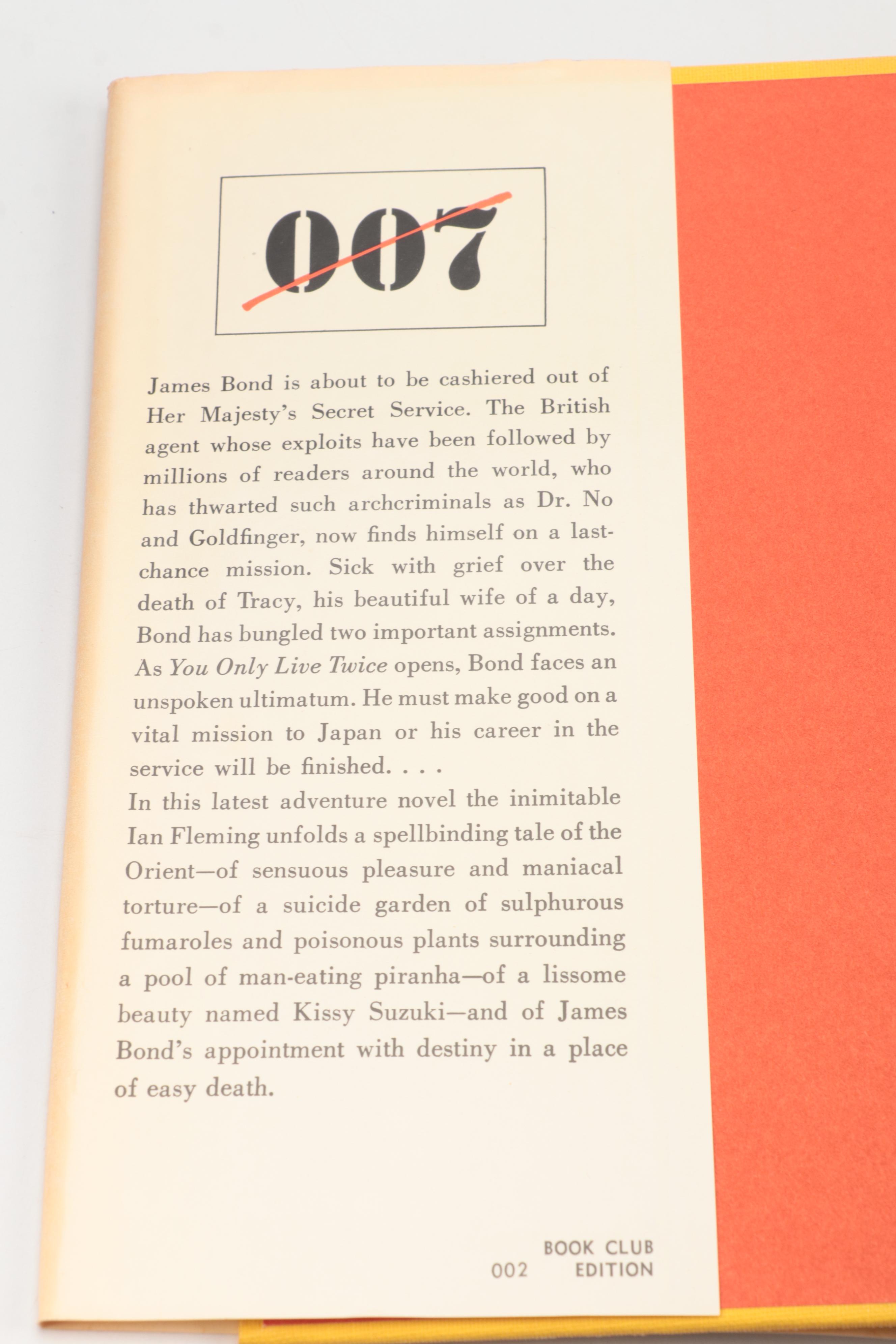 Book Club Edition James Bond Novels with Ian Fleming Biography and Movie Book