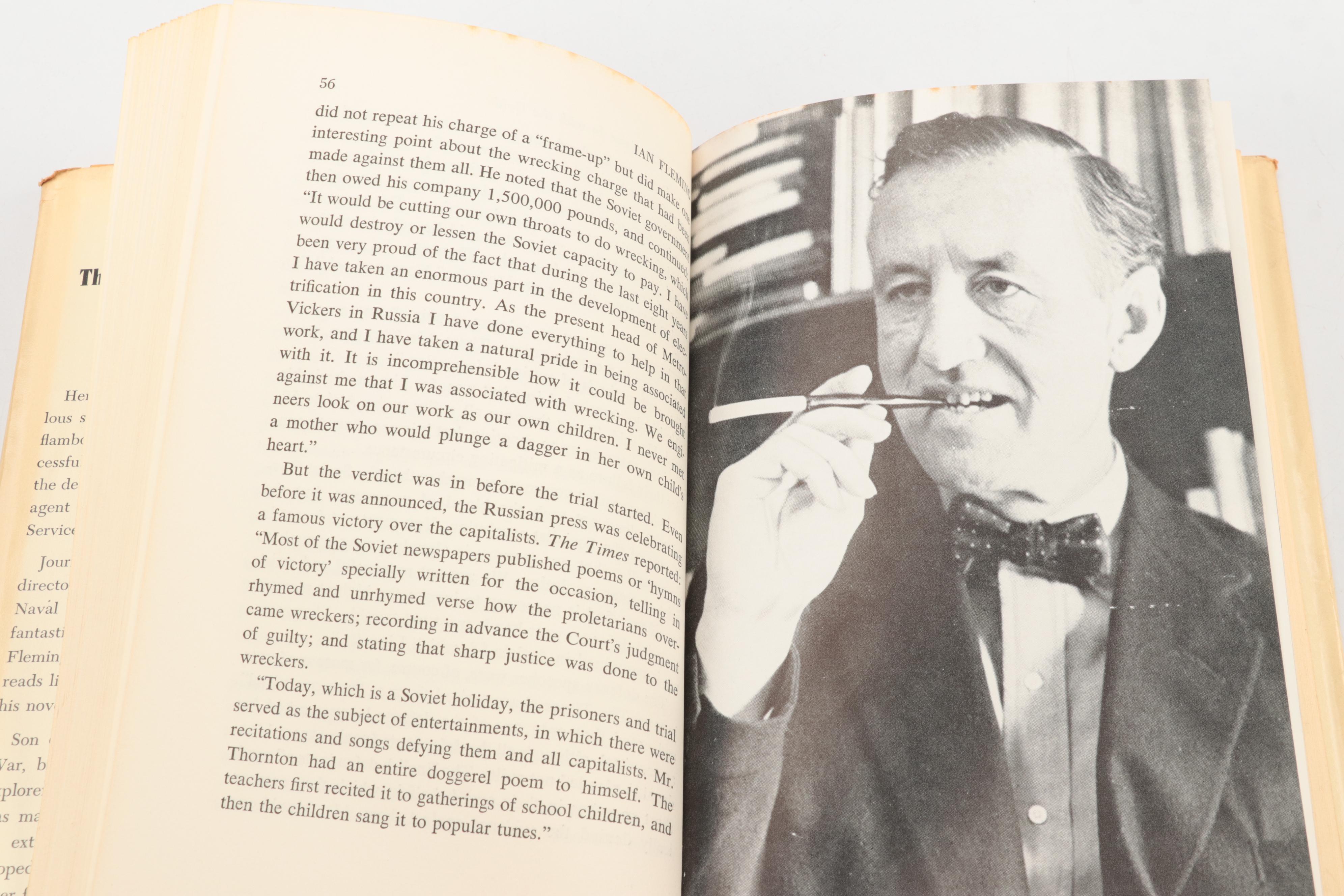 Book Club Edition James Bond Novels with Ian Fleming Biography and Movie Book