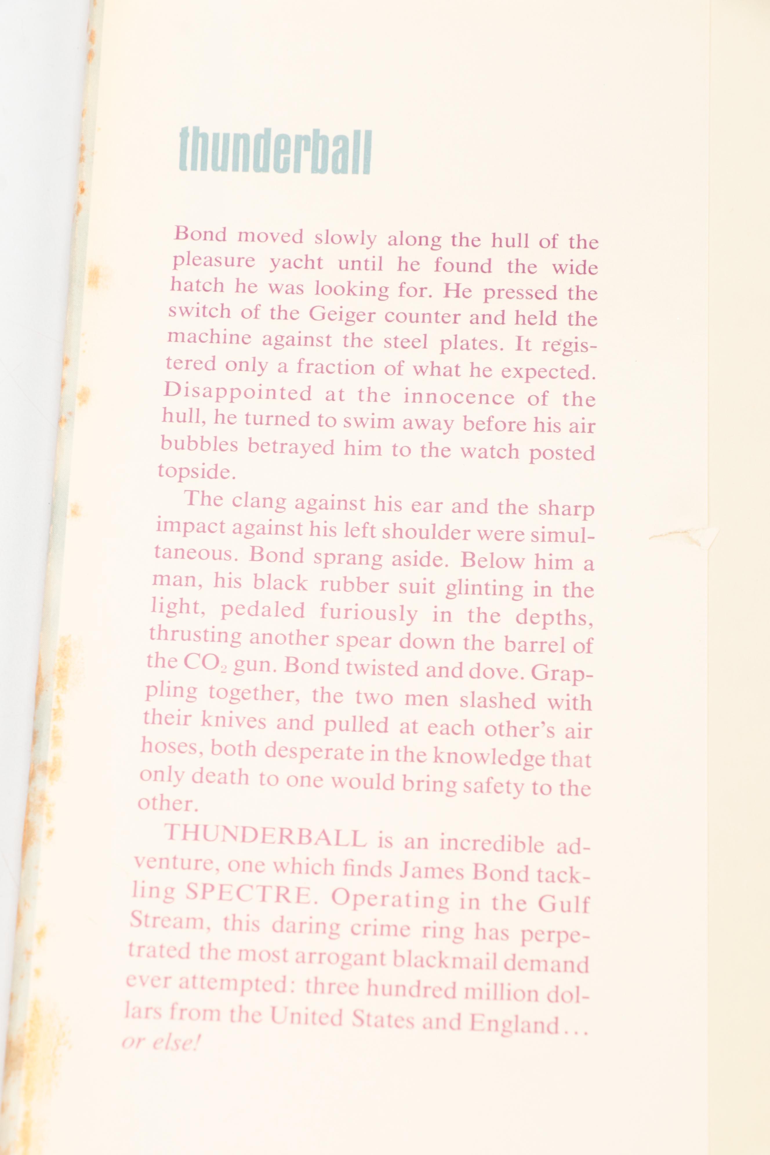 Book Club Edition James Bond Novels with Ian Fleming Biography and Movie Book