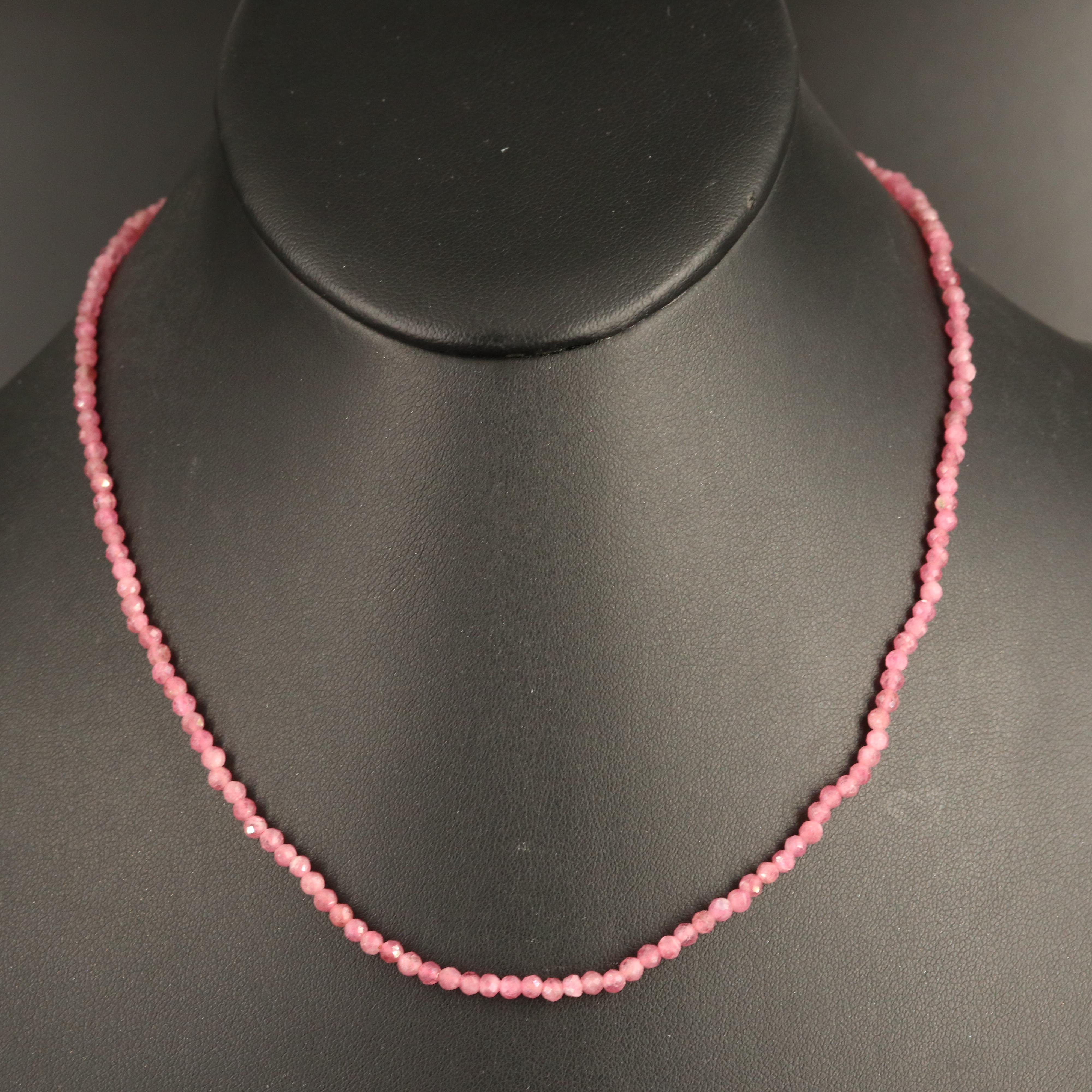 Quartz Beaded Necklace with 18K Clasp