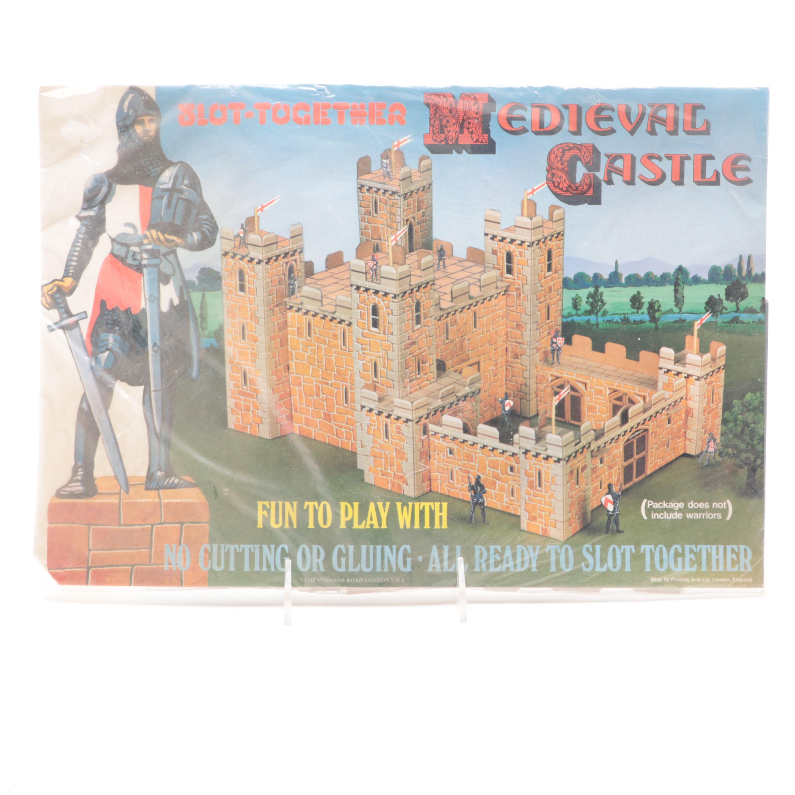 Britains Toy Knights and Horses with Medieval Castle, Mid to late 20th Century