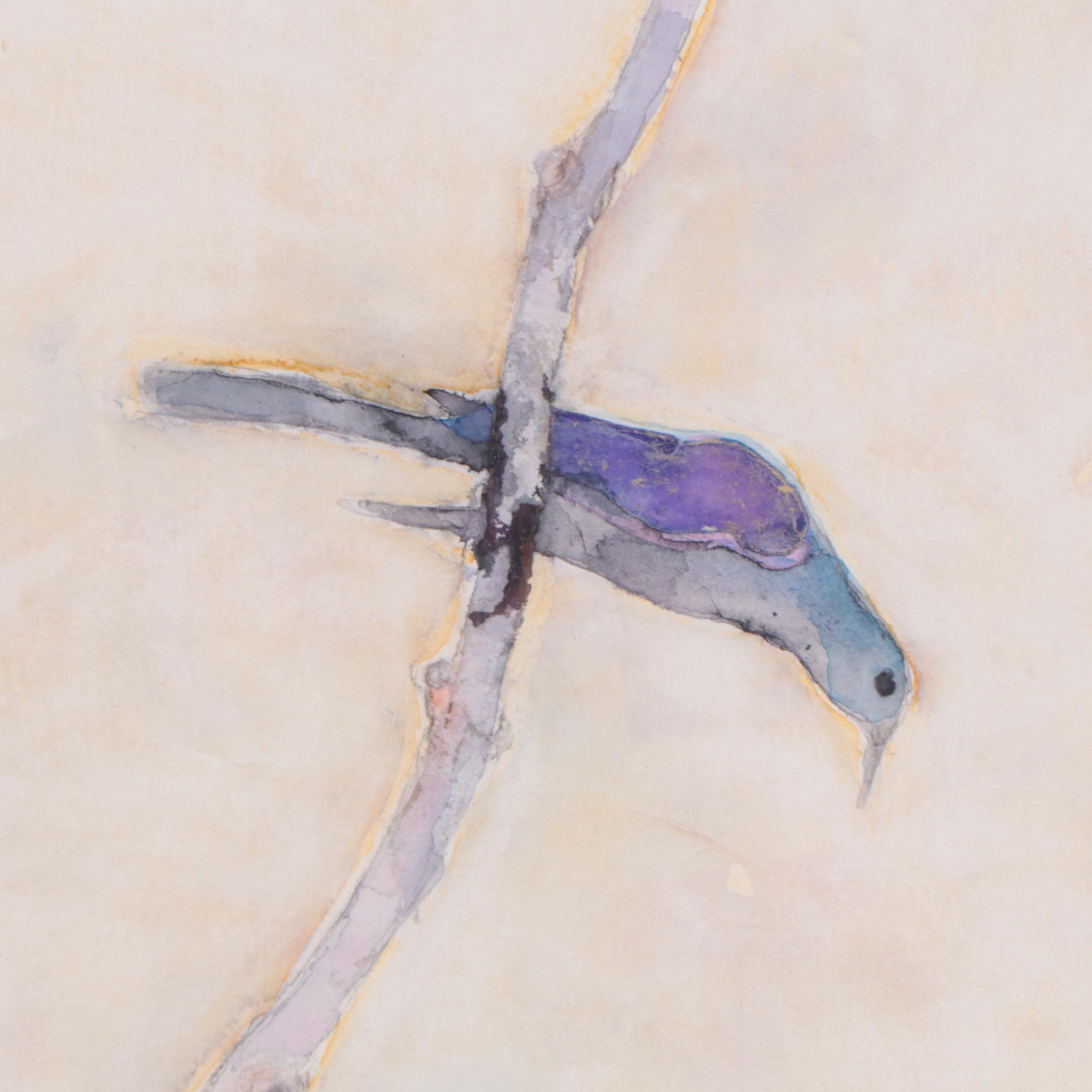 Walter Sorge Watercolor Painting "Bird"