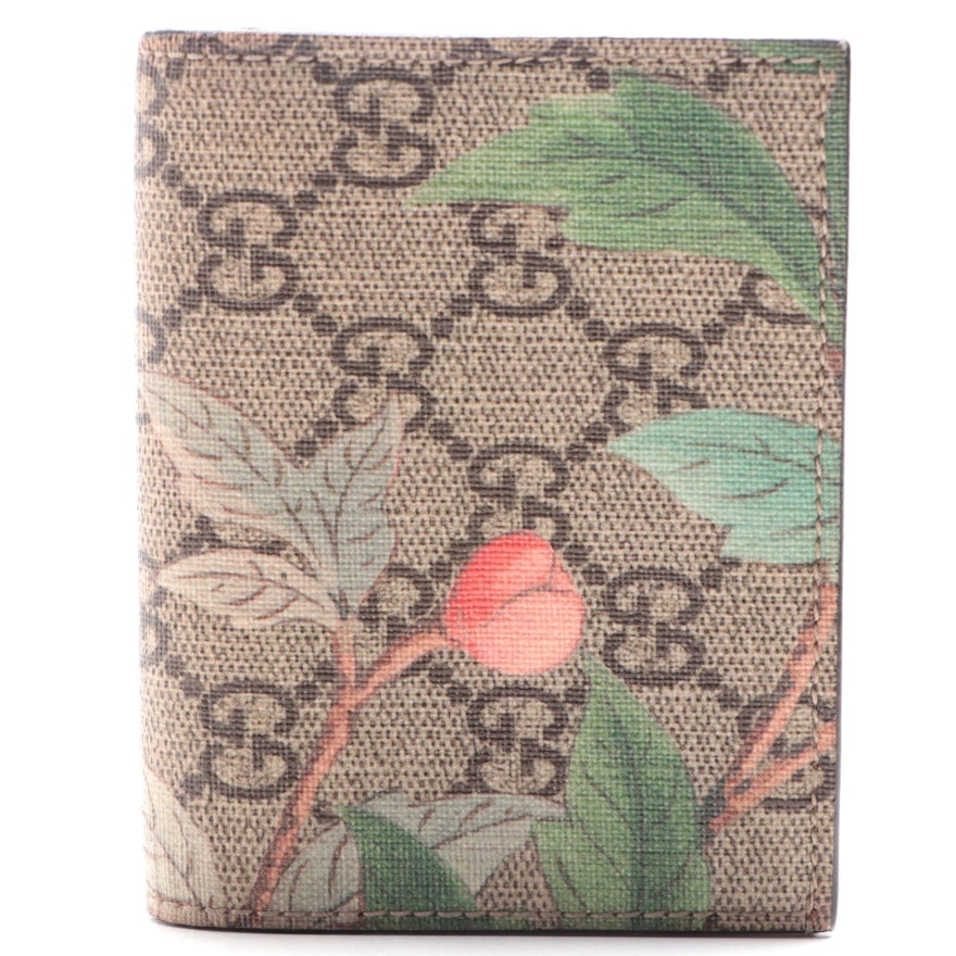 Gucci Card Case Wallet in Tian Print GG Coated Canvas