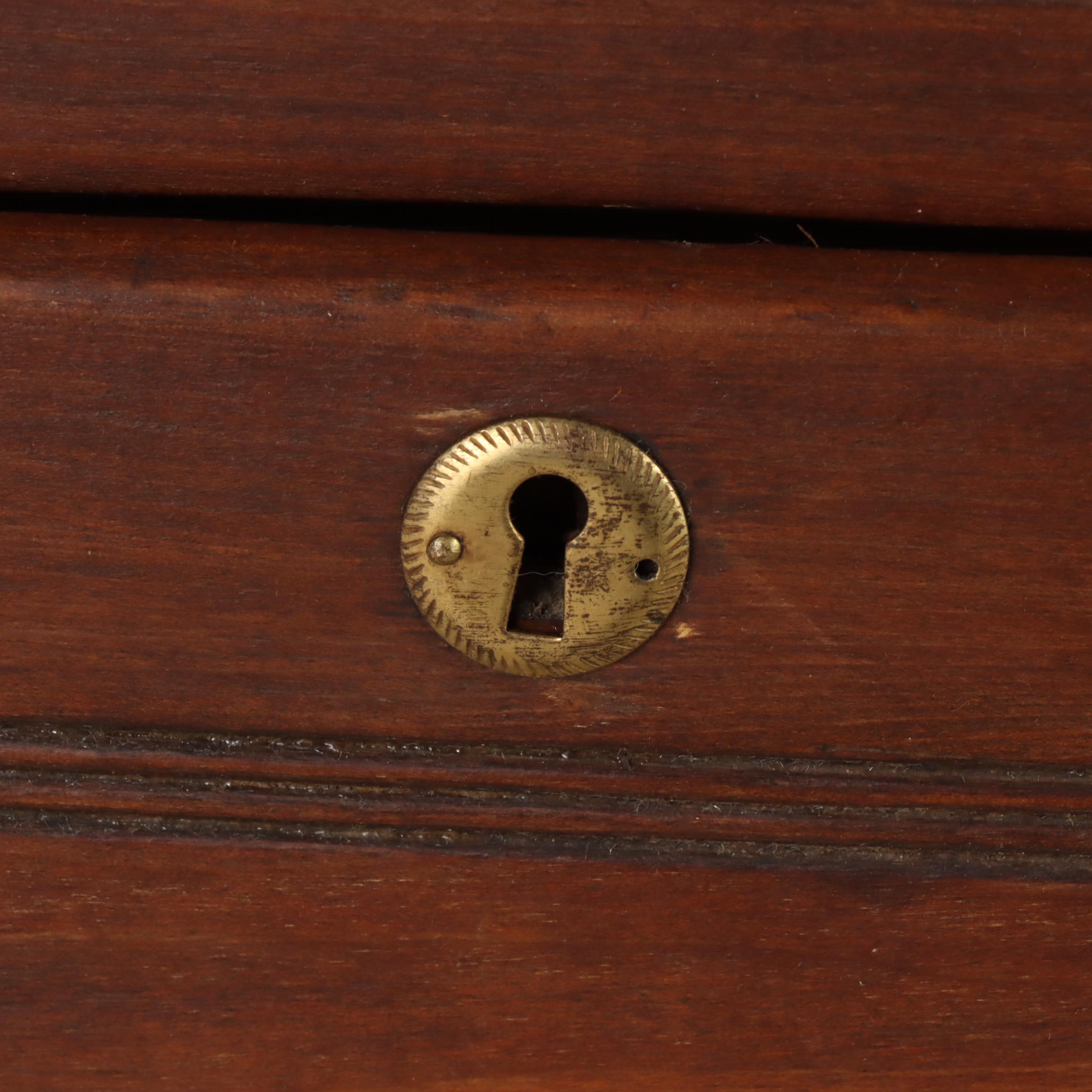 Victorian Poplar Three-Drawer Washstand, Late 19th Century
