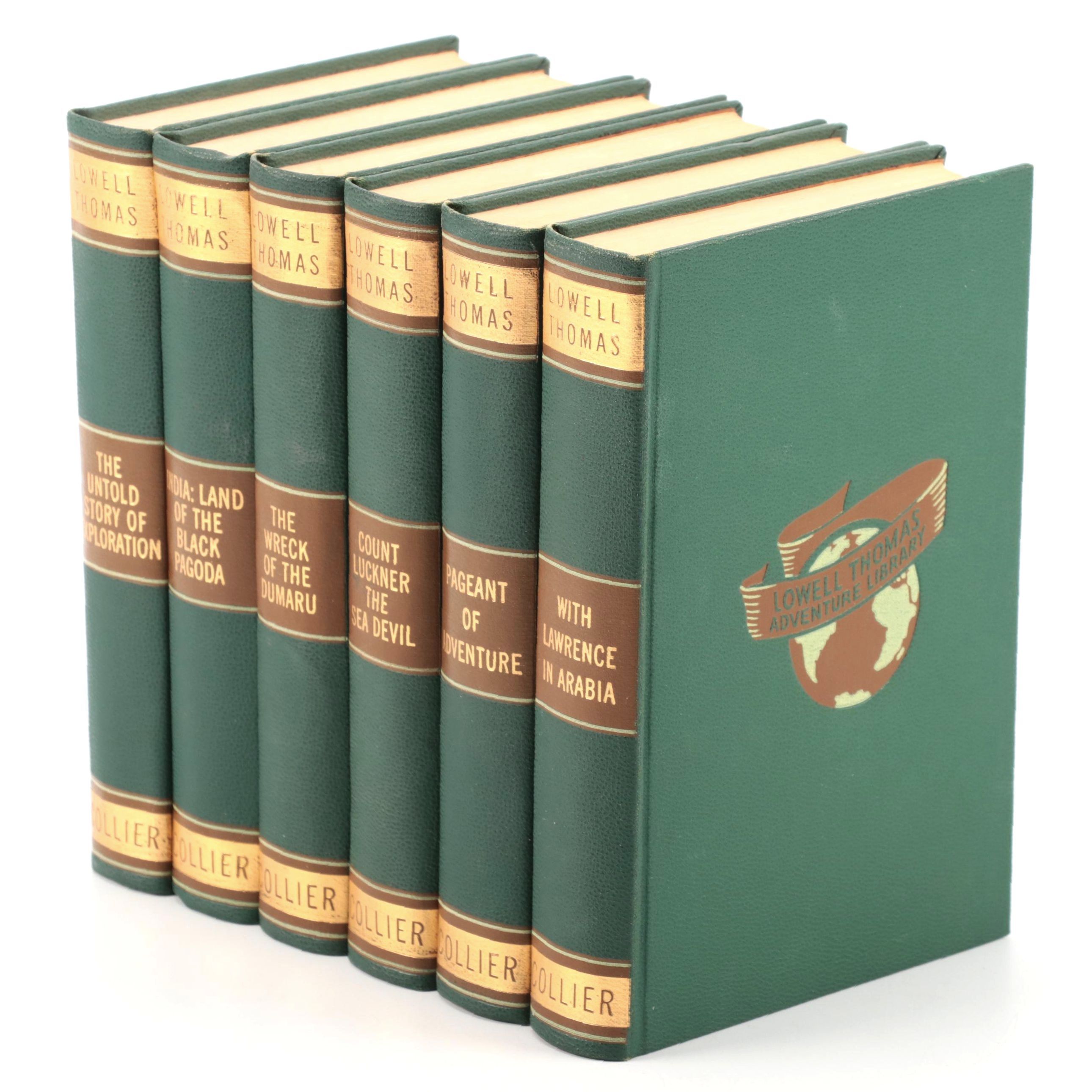 "Lowell Thomas Adventure Library" Six-Volume Set, Mid-20th Century