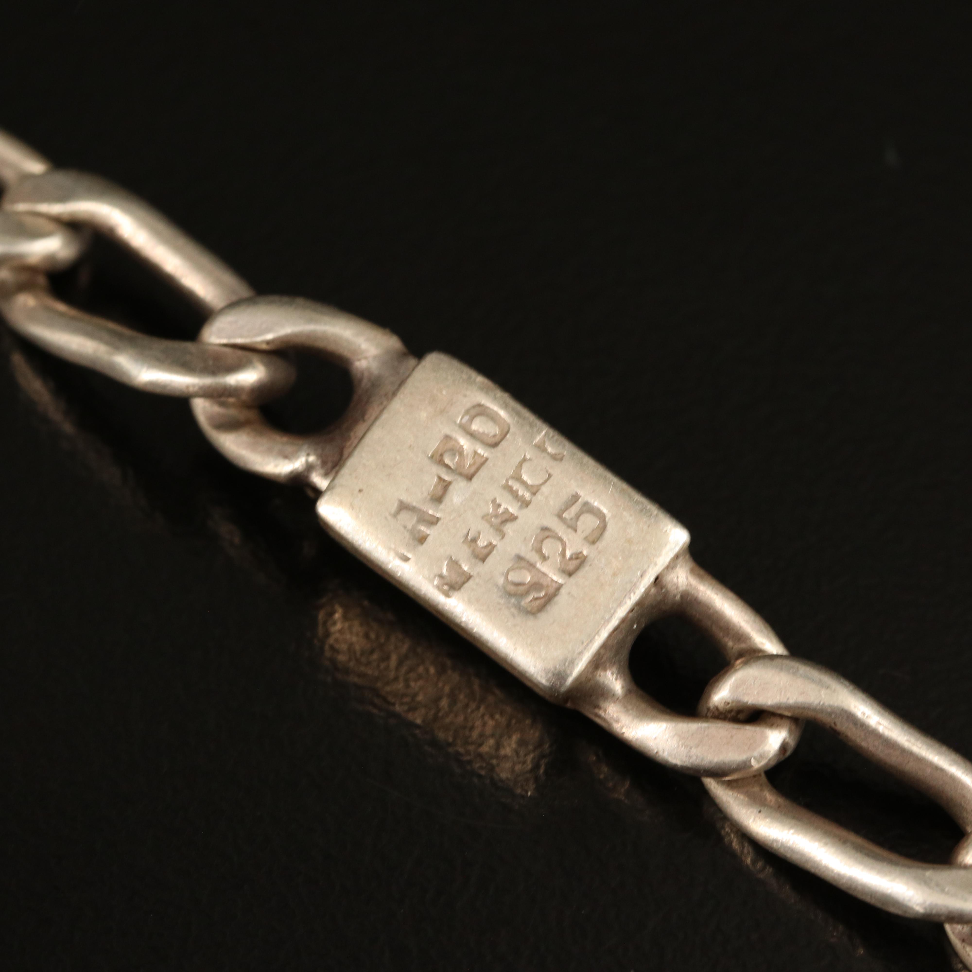 Mexican Sterling Curb Chain Necklace