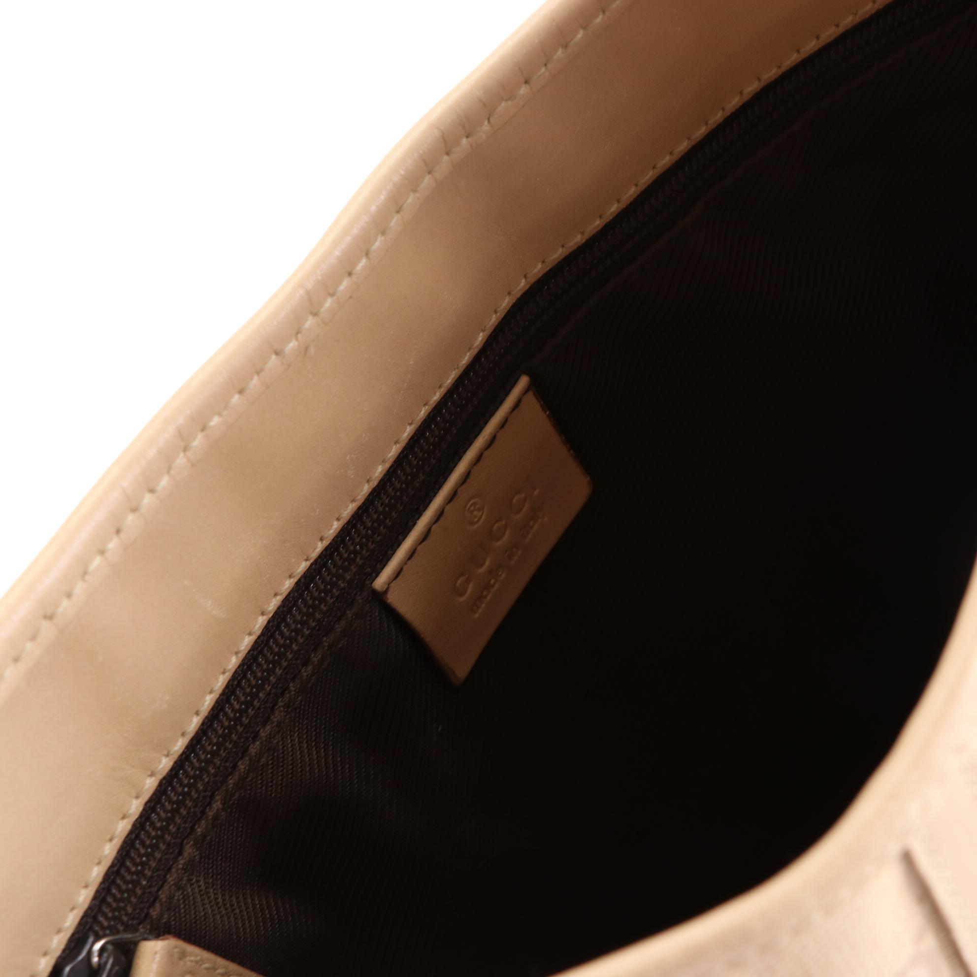 Gucci Jackie GG Canvas and Leather Shoulder Bag