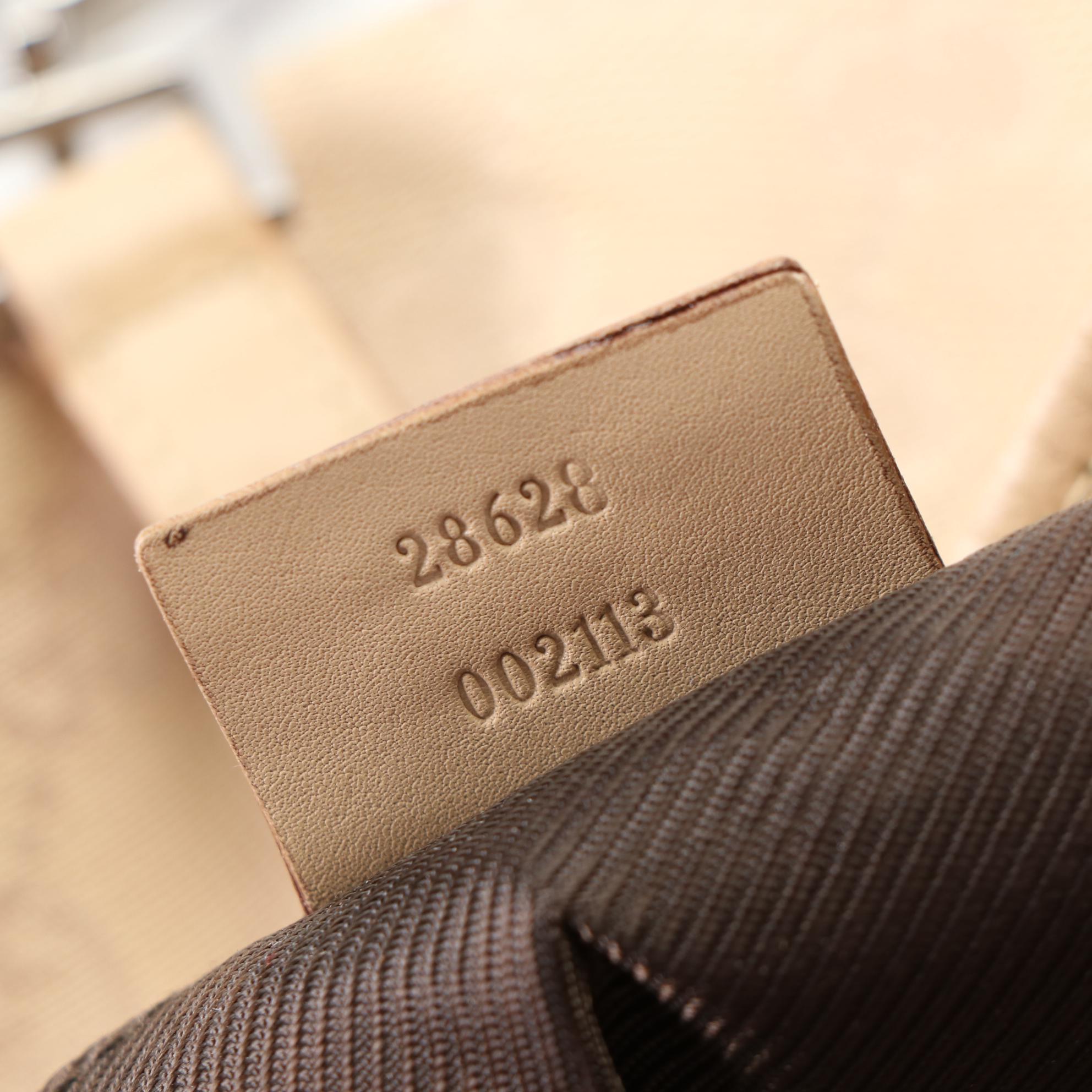 Gucci Jackie GG Canvas and Leather Shoulder Bag