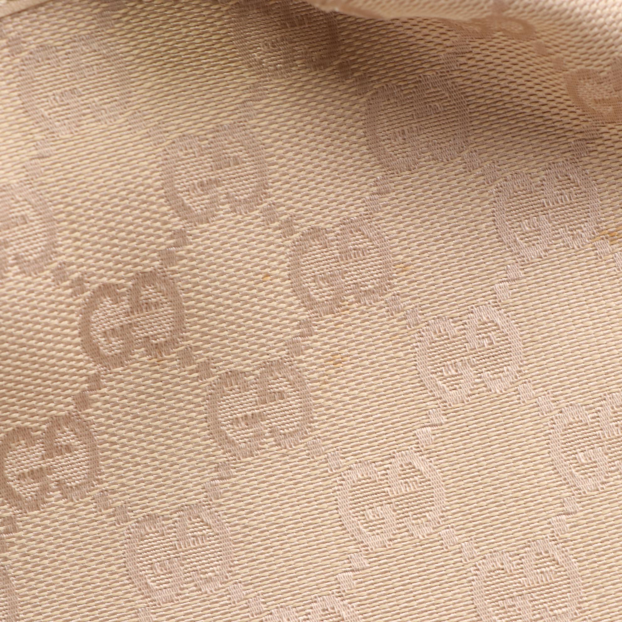 Gucci Jackie GG Canvas and Leather Shoulder Bag