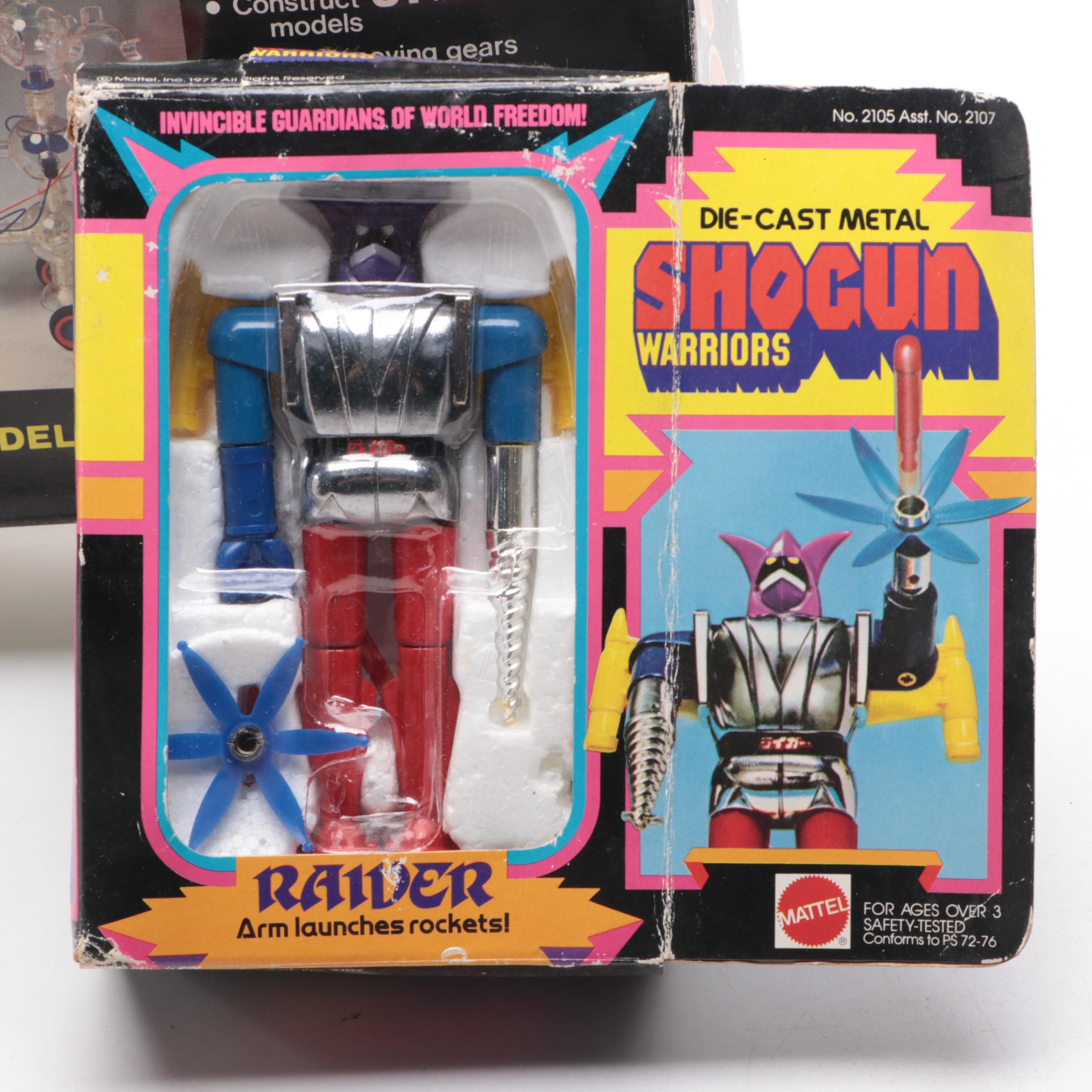 Capsela 500 Universal Construction Set and Mattel Raiver Action Figure