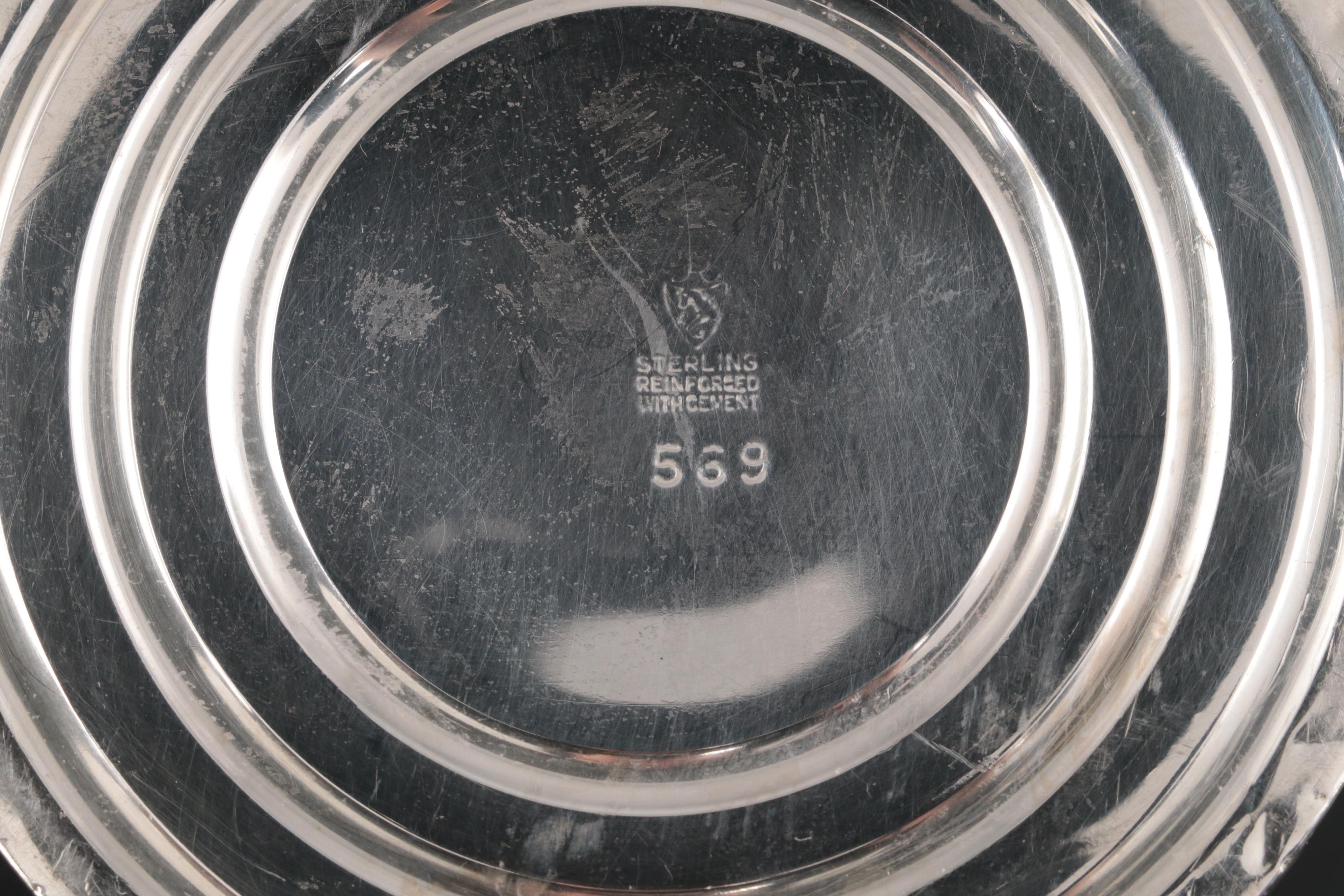 Alvin Gadroon Rim Weighted Sterling Candlestick Pair and Other Candlesticks