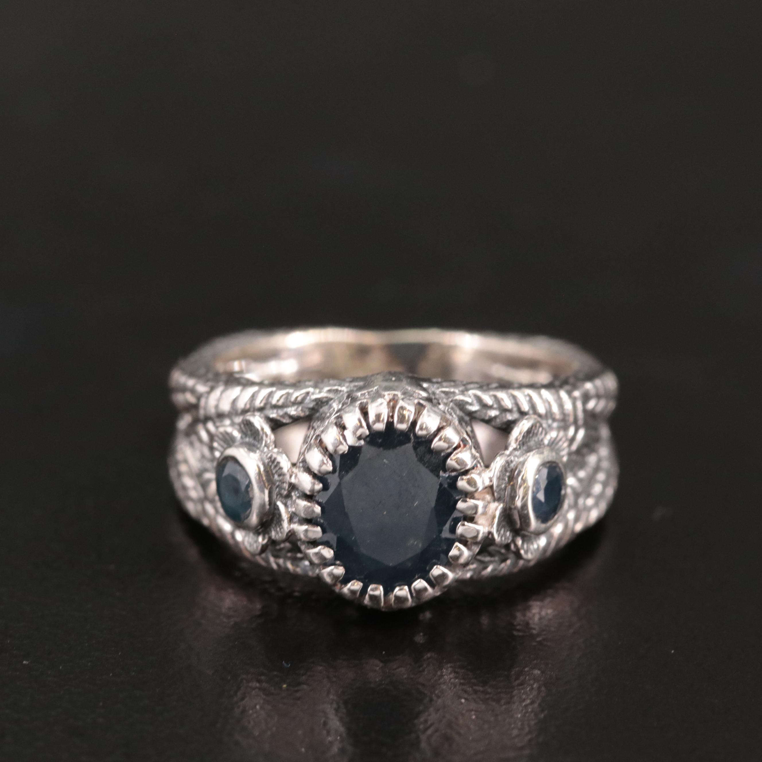 Sterling Sapphire Ring