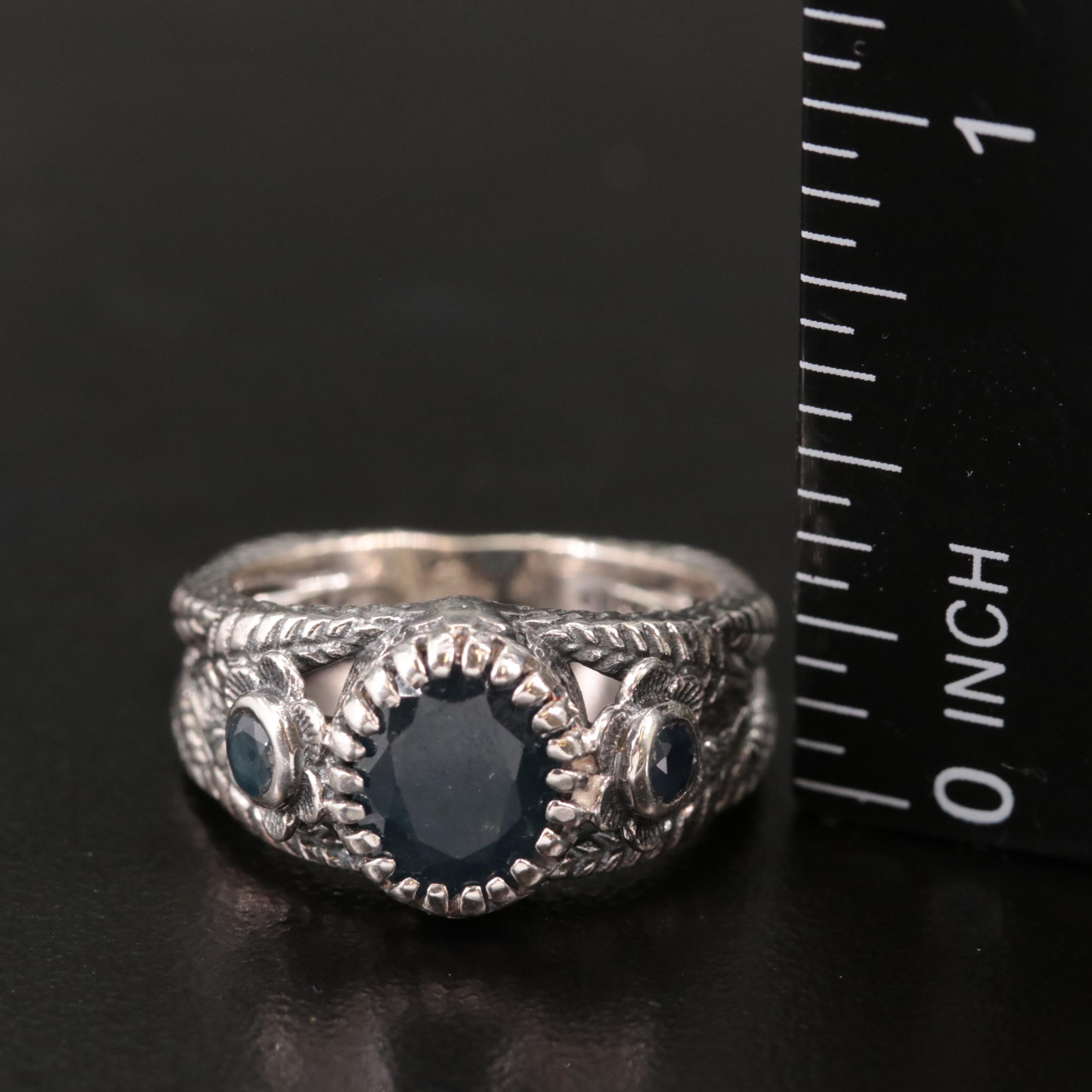 Sterling Sapphire Ring