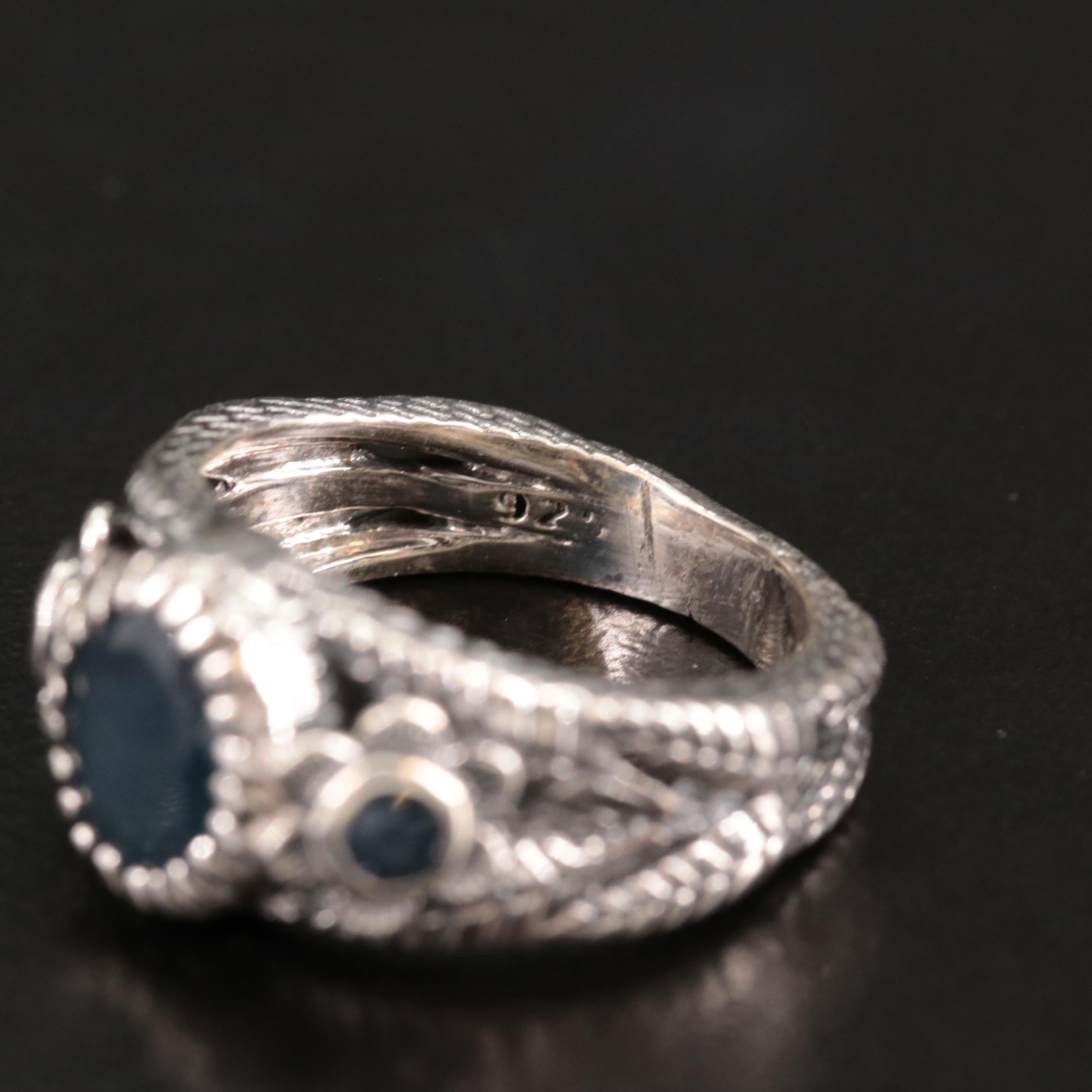 Sterling Sapphire Ring