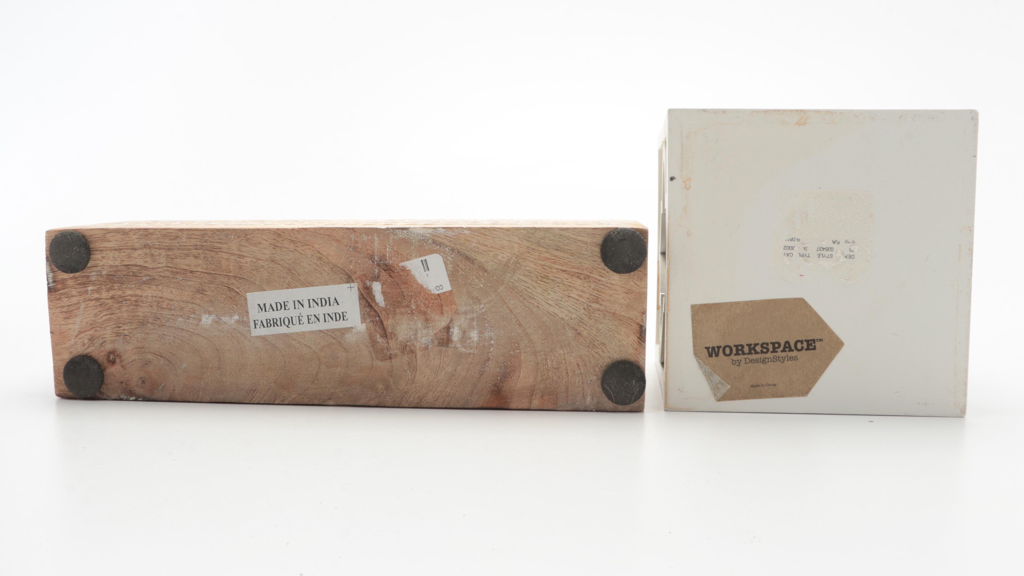 Chevron Bone Serving Tray with Rustic Contemporary Décor