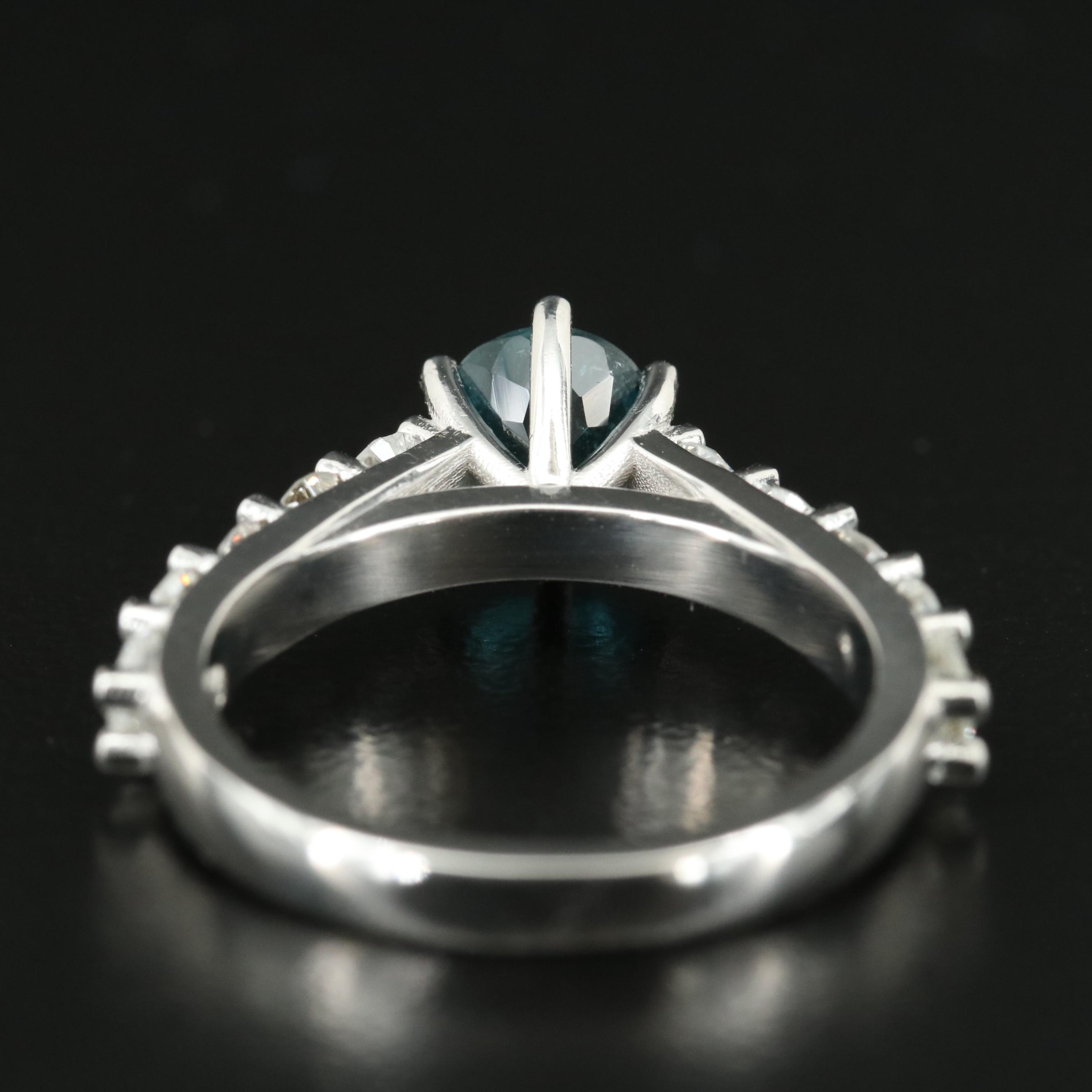 14K Tourmaline and Diamond Ring with GIA Report