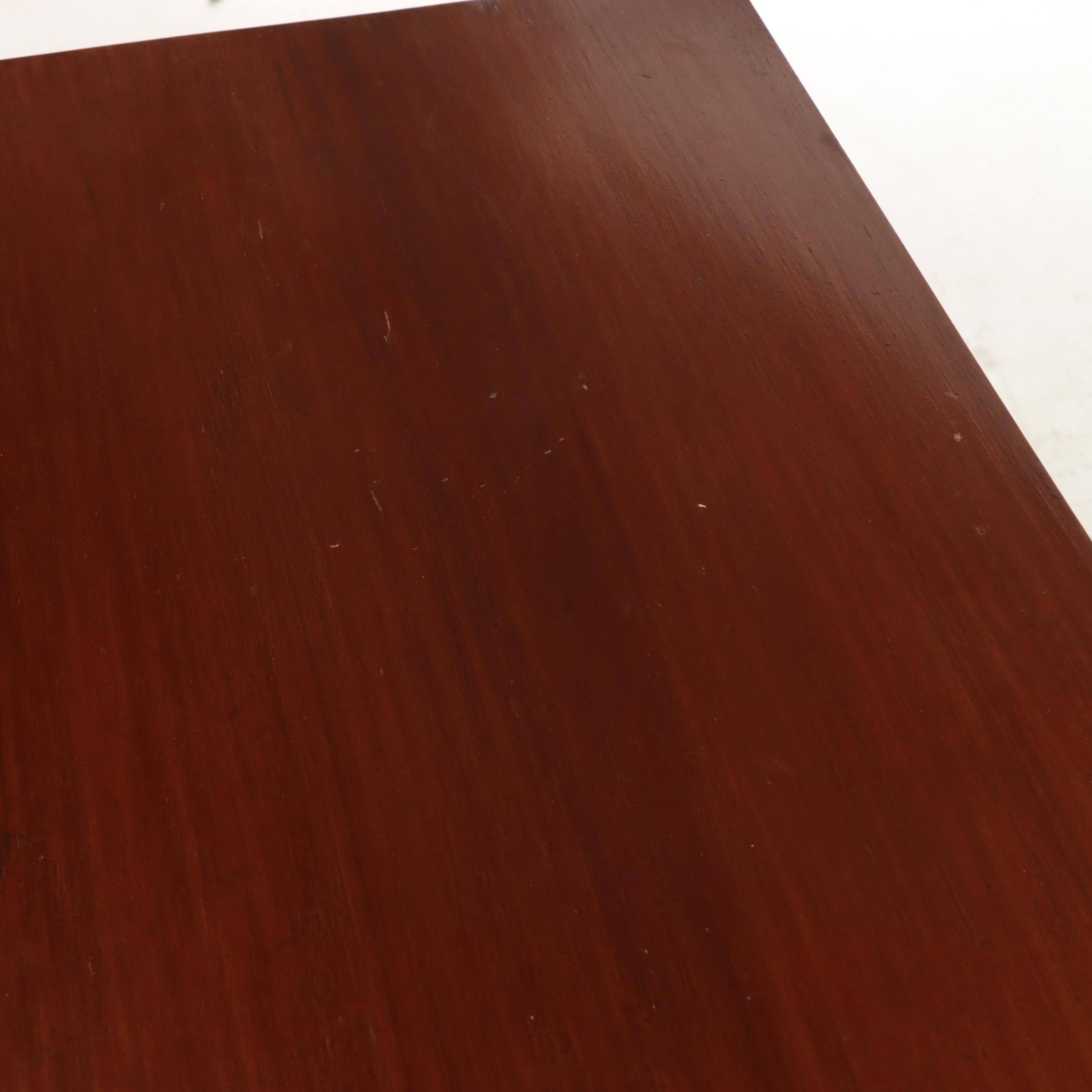 American Primitive Cherrywood, Poplar, and Pine Side Table, 19th Century