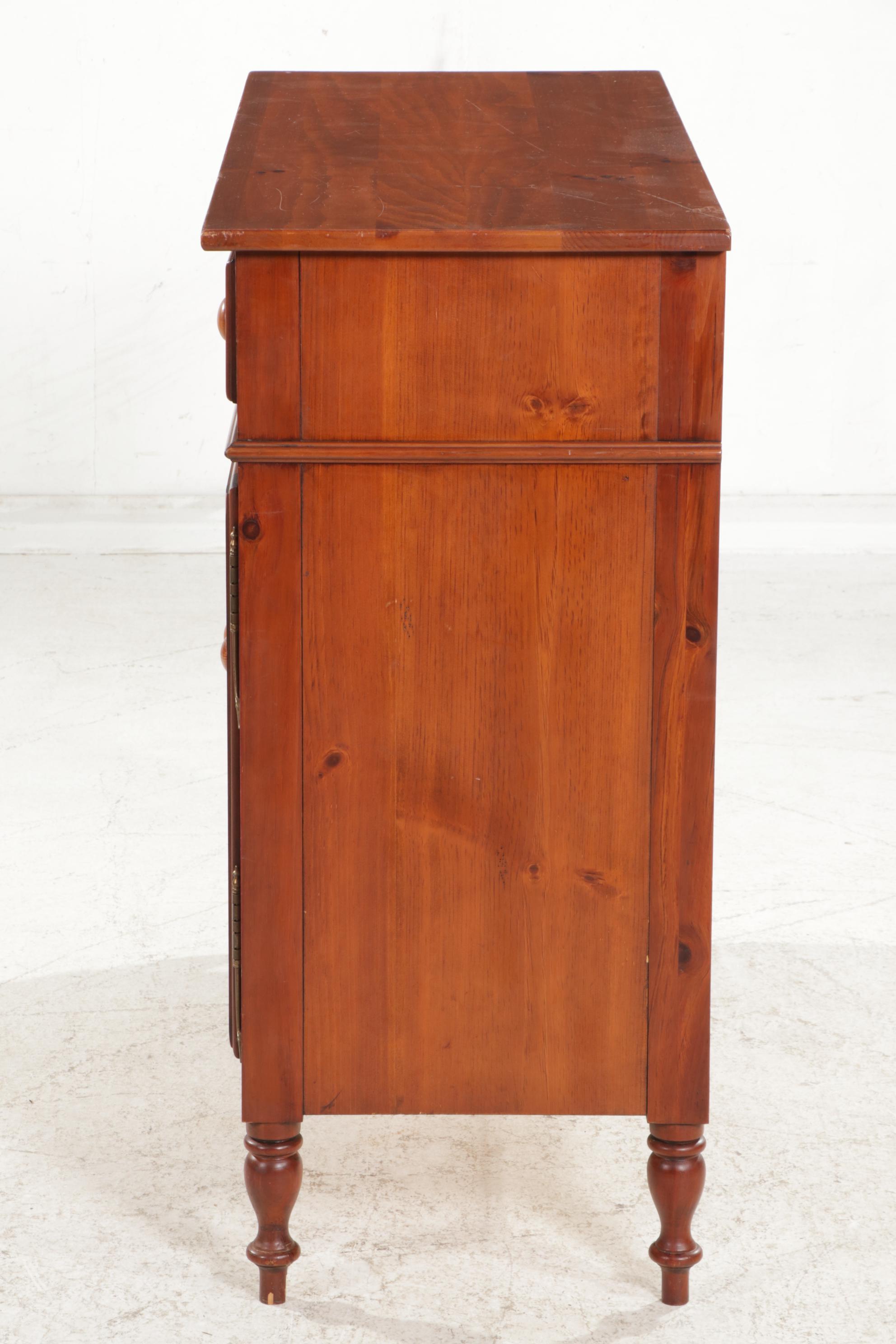 American Primitive Style Pine Pie Safe Cabinet