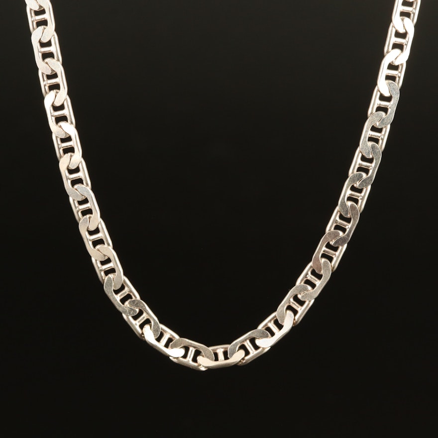 Sterling Mariner Chain Necklace