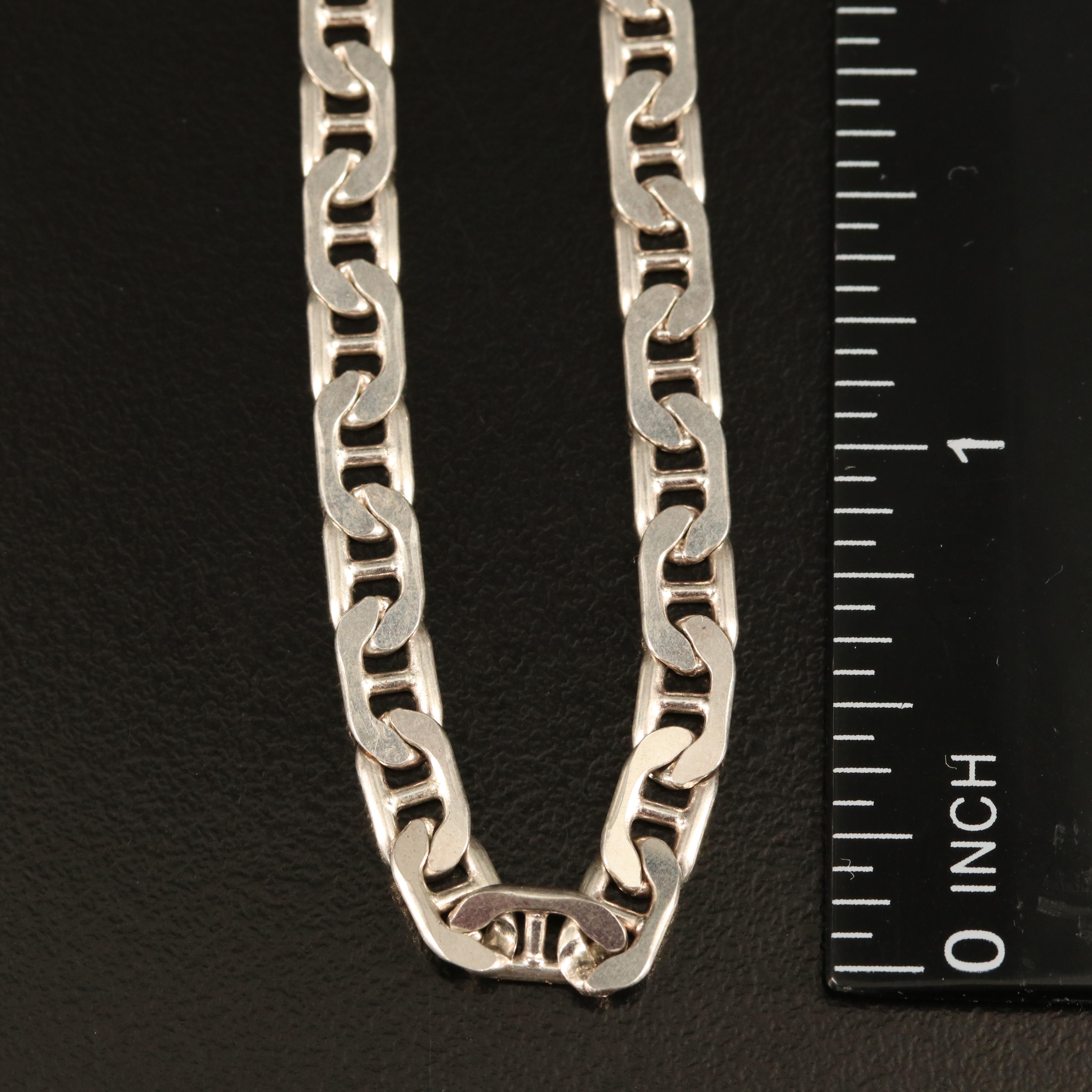 Sterling Mariner Chain Necklace
