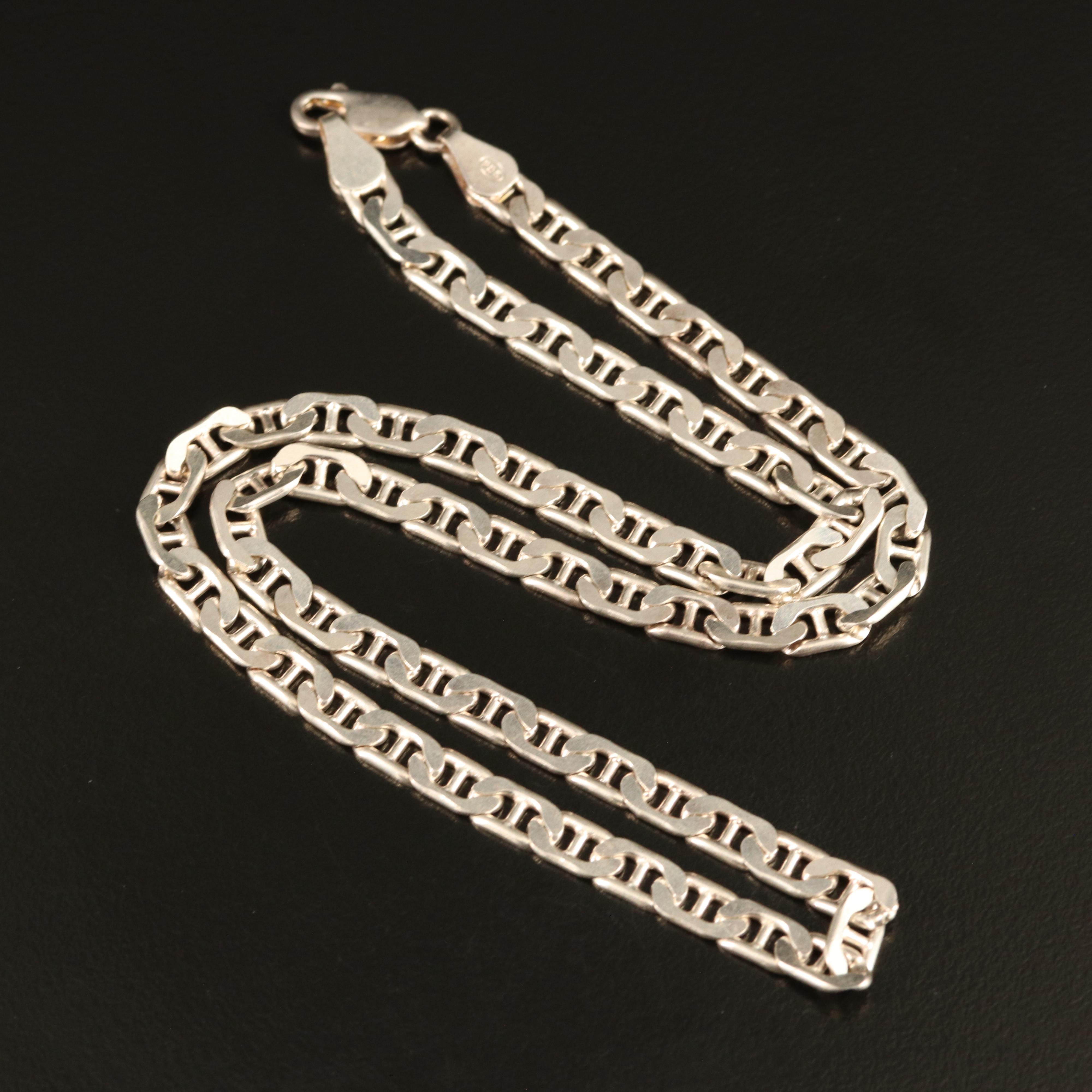 Sterling Mariner Chain Necklace