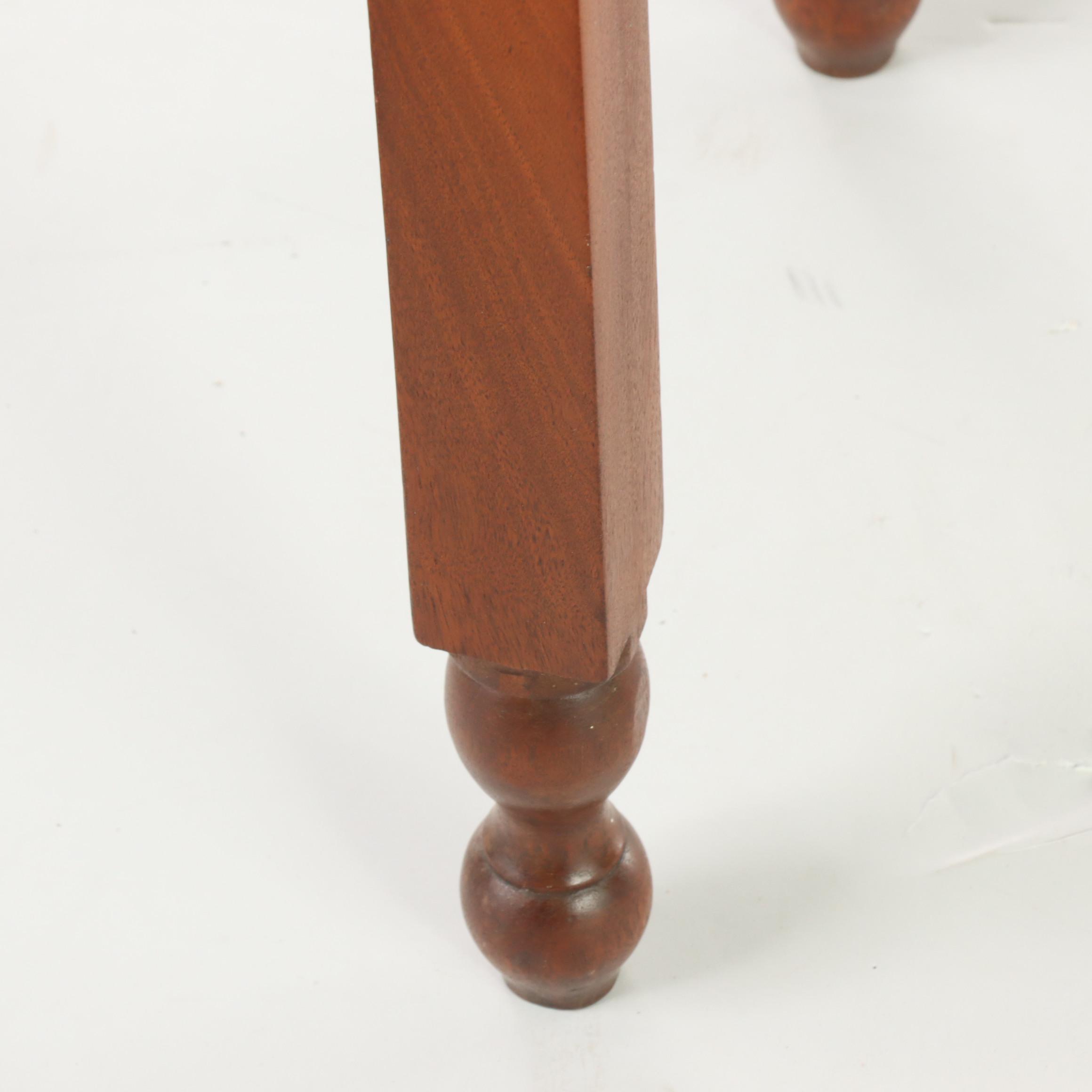 American Primitive Walnut Side Table, 19th Century