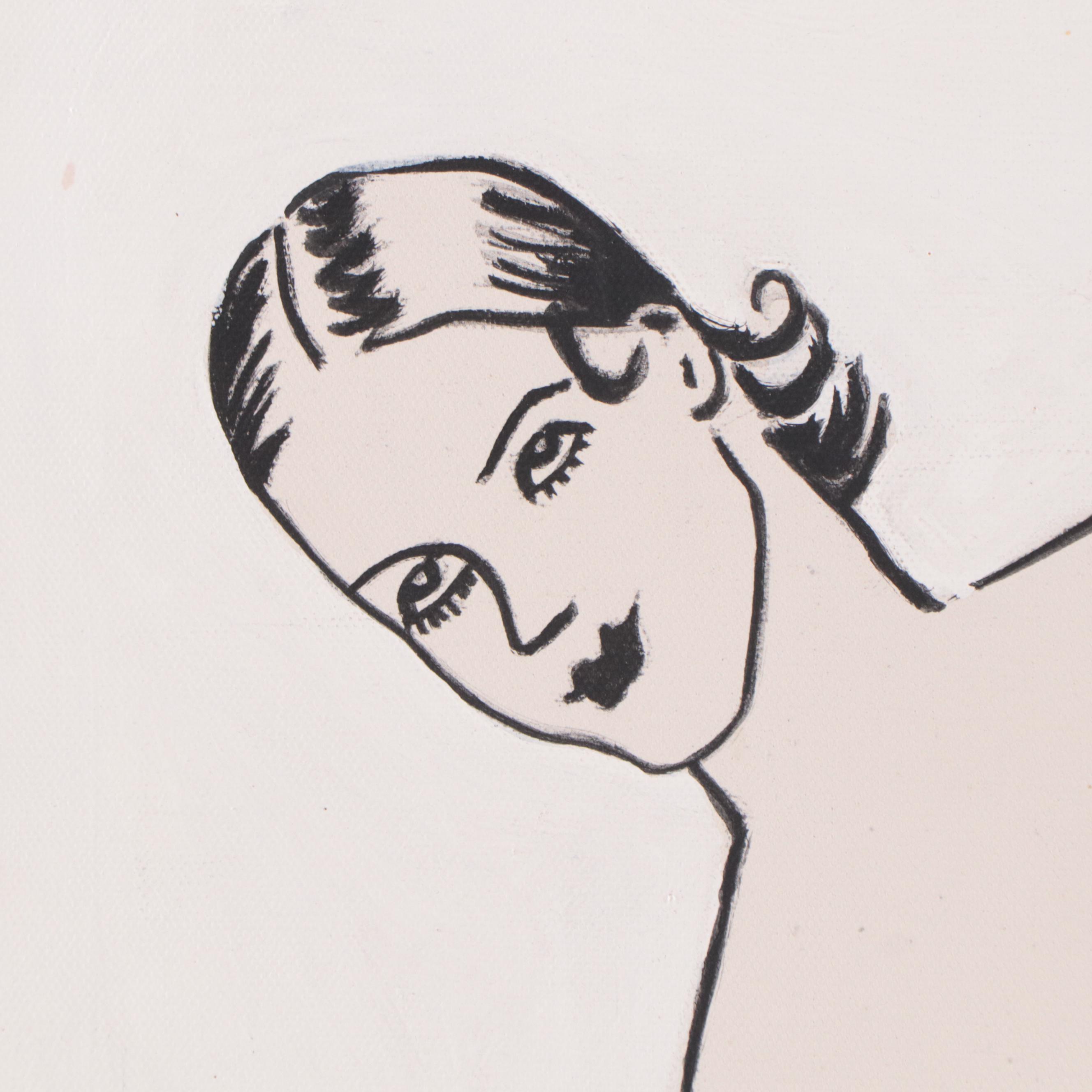 Acrylic and Permanent Marker Painting, Circa 1991