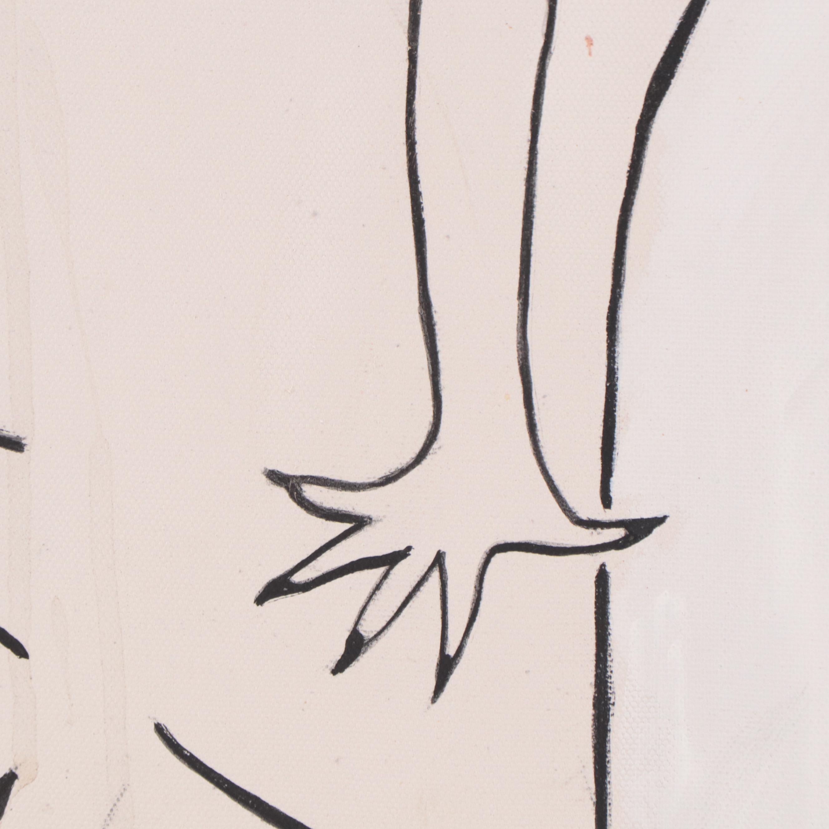 Acrylic and Permanent Marker Painting, Circa 1991